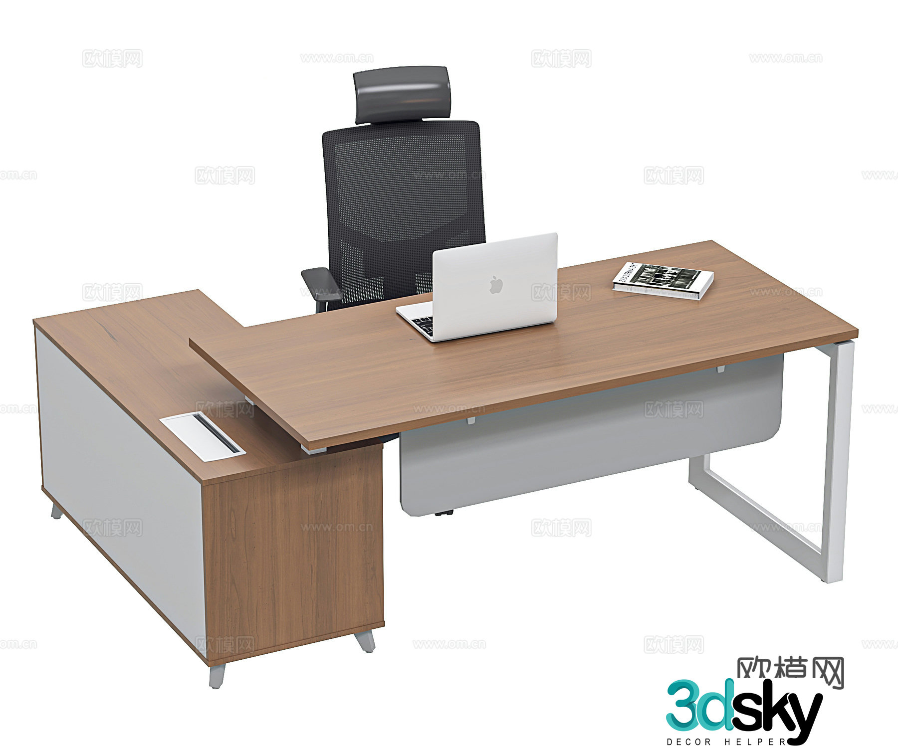 Modern office desk chairs chairs manager desks supervisor desks leader offices office chairs chairs 3D model