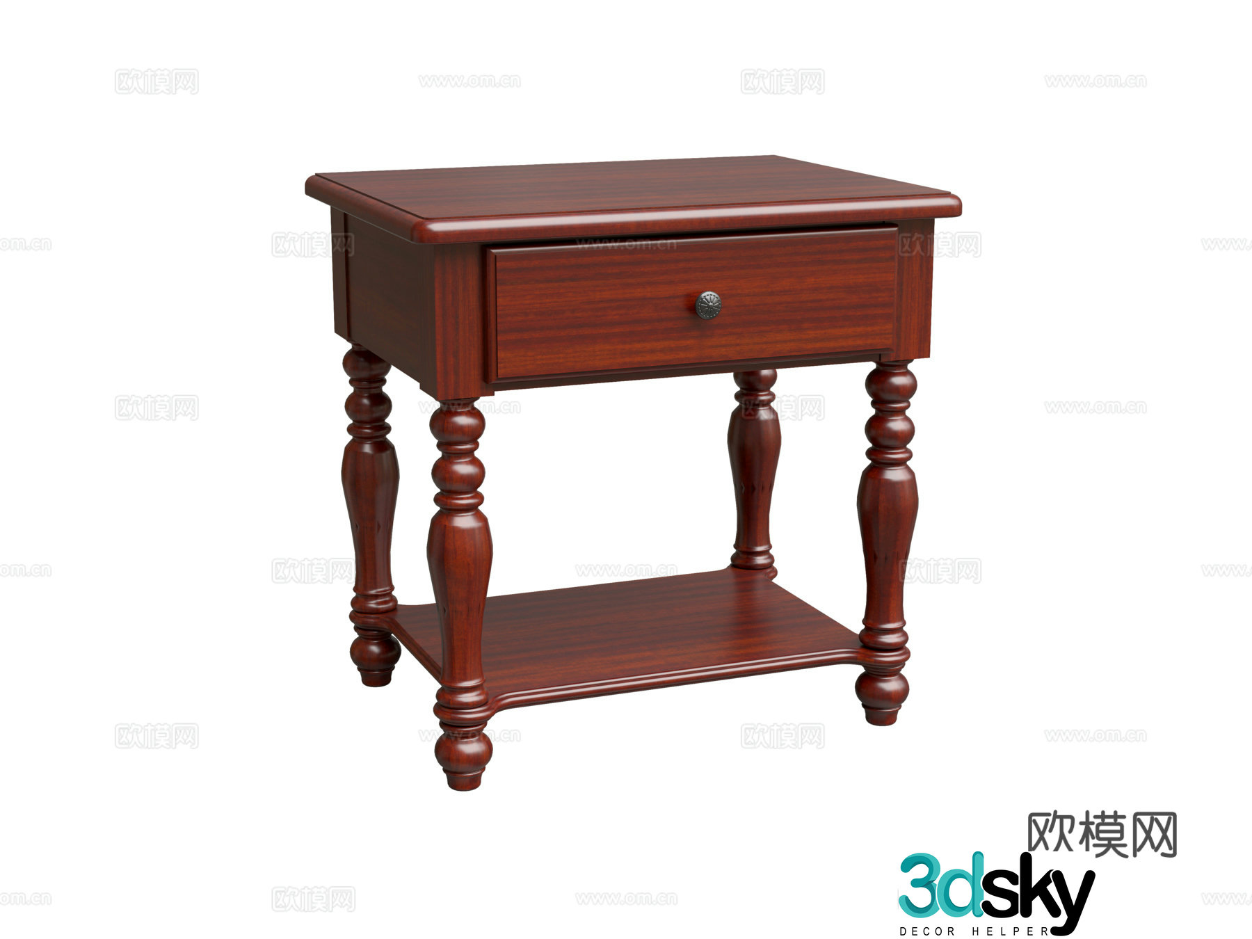 Art nightstand 3D model