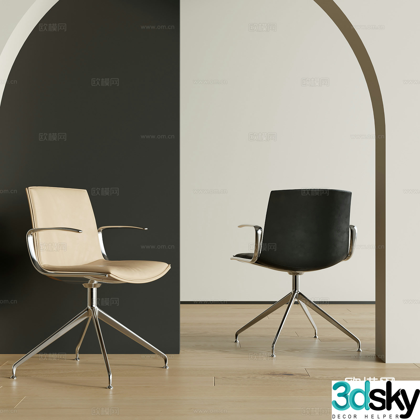 Modern office chair 3d model
