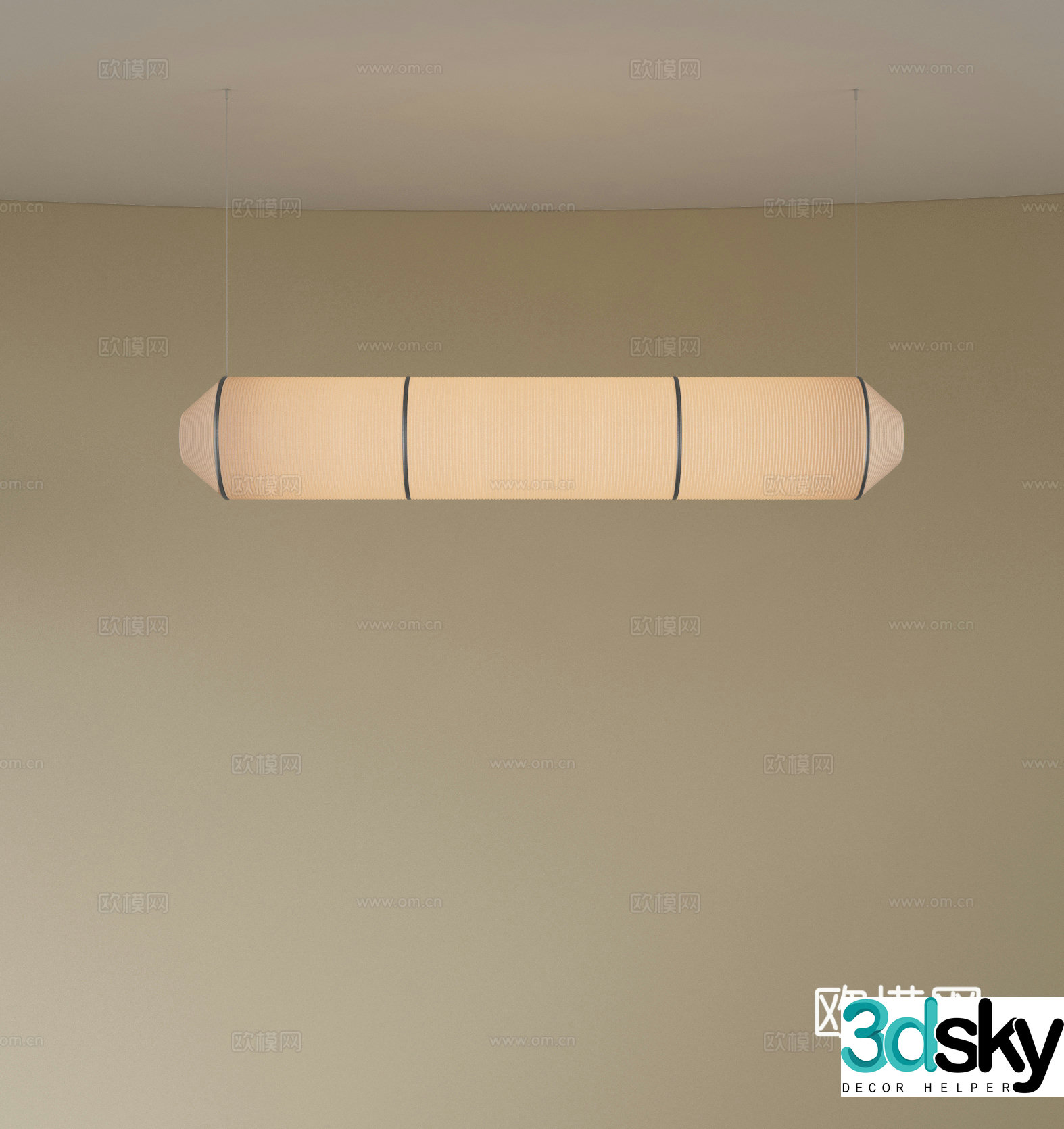 Modern restaurant chandeliers long chandeliers front desk chandeliers bar chandeliers art chandeliers 3D model