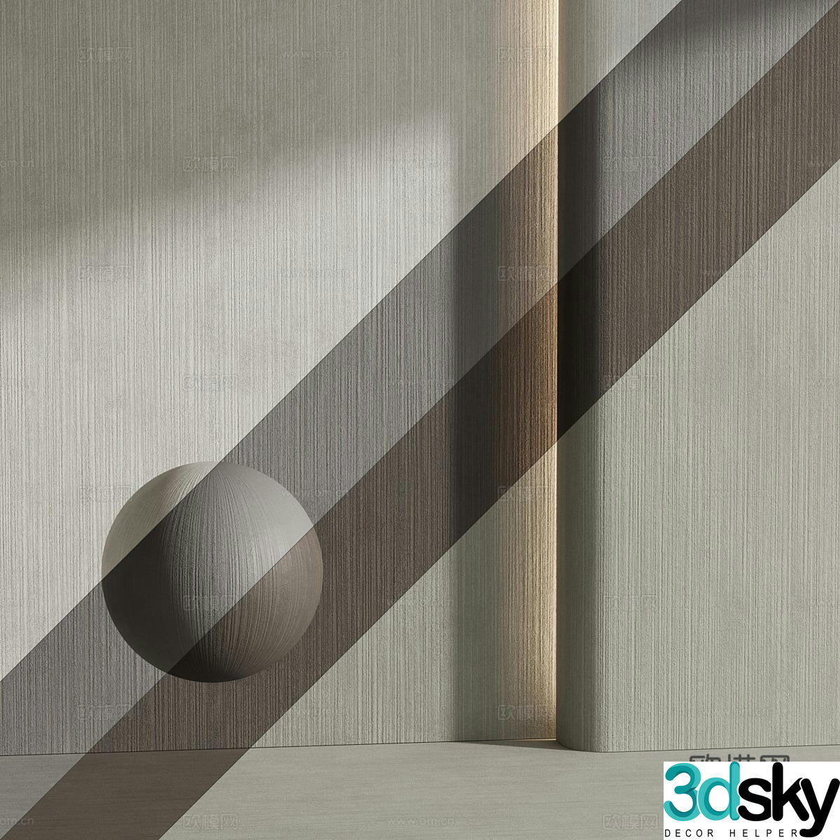 Modern Italian wall cloth wallpaper 3d model