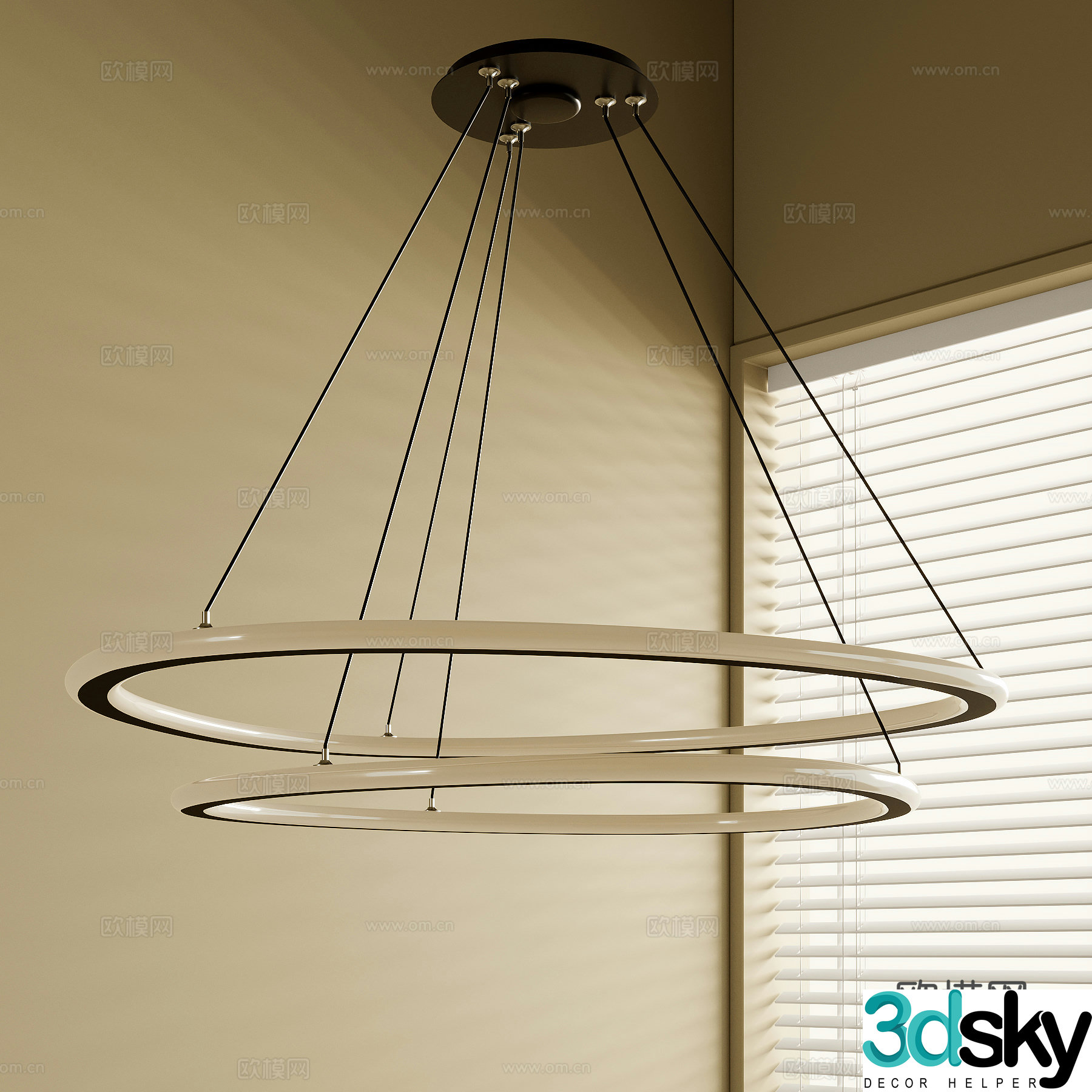 French chandeliers 3d model