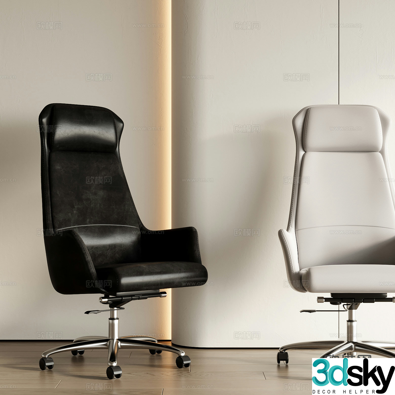 Modern office chair 3d model