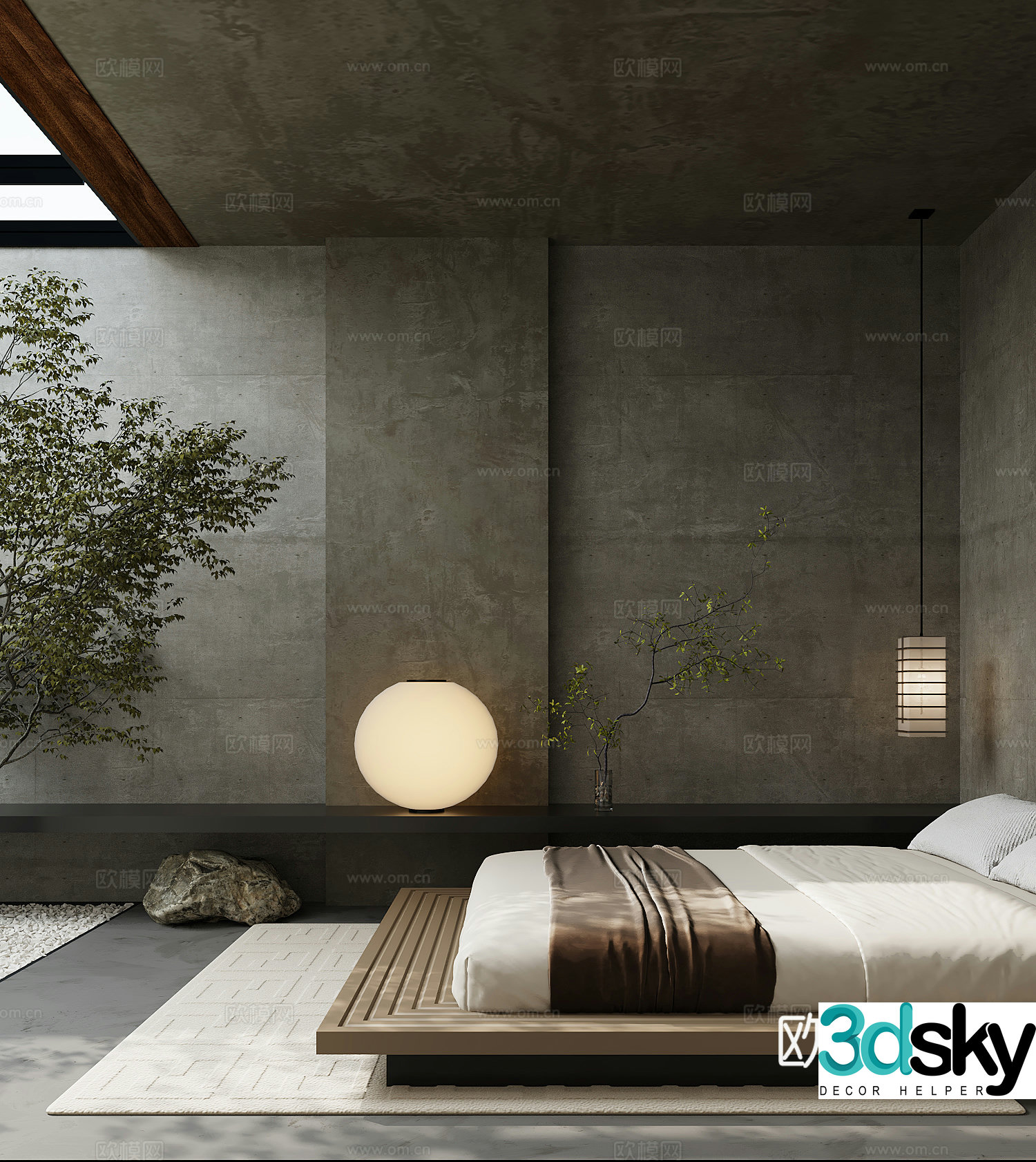 Wasabi bedroom 3d model