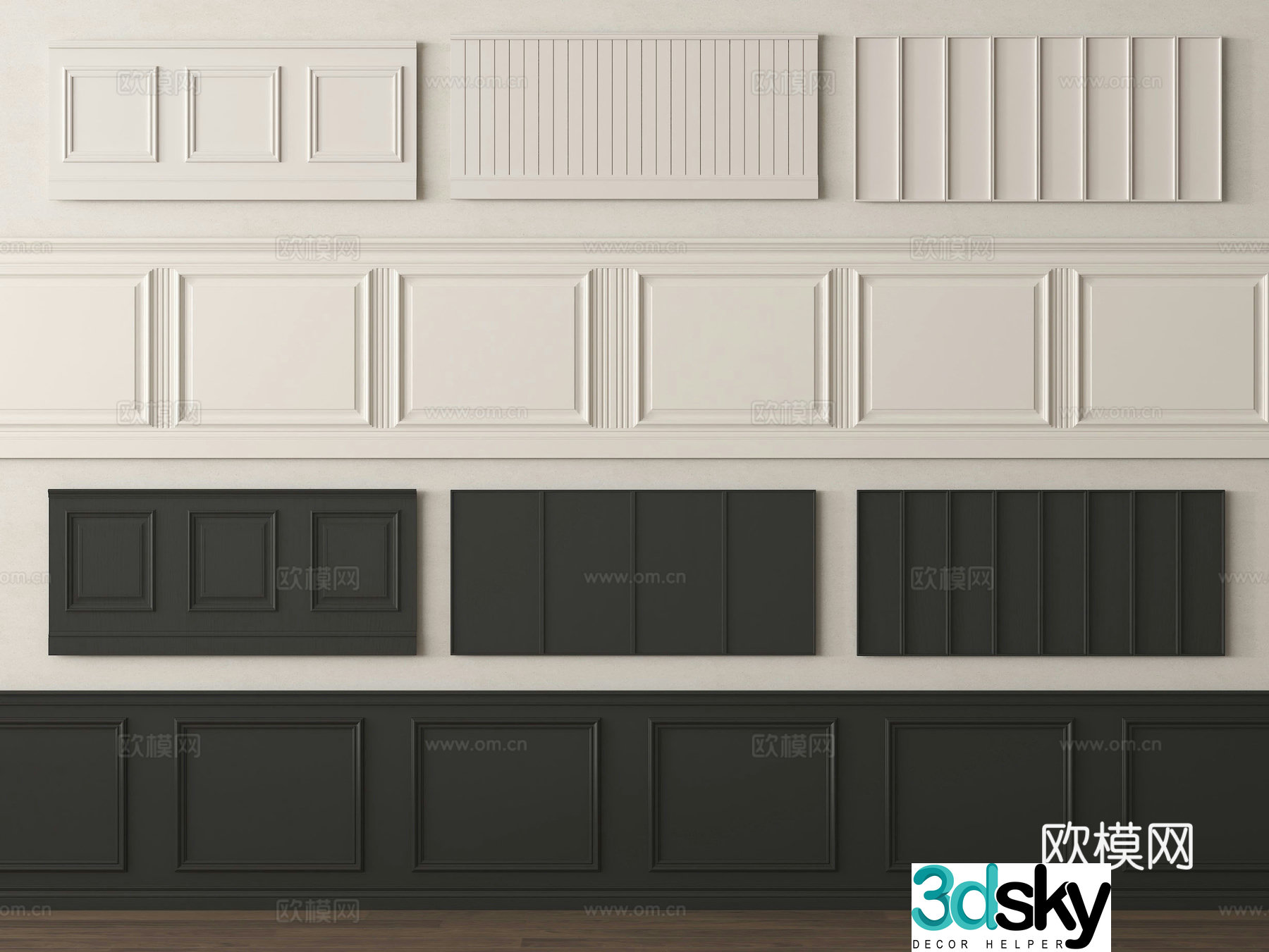 Wallpaper Background Wall 3D Model