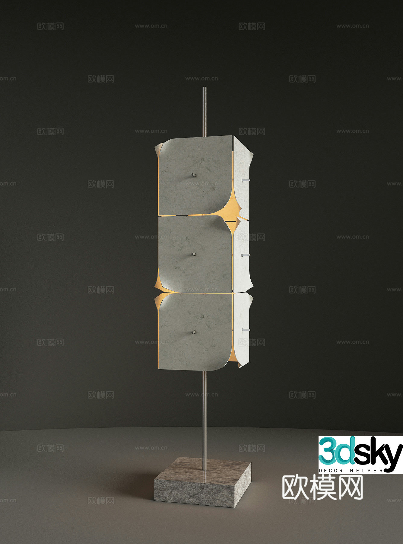 Modern art floor lamp Living room floor lamp Study room floor lamp Decorative floor lamp 3D model