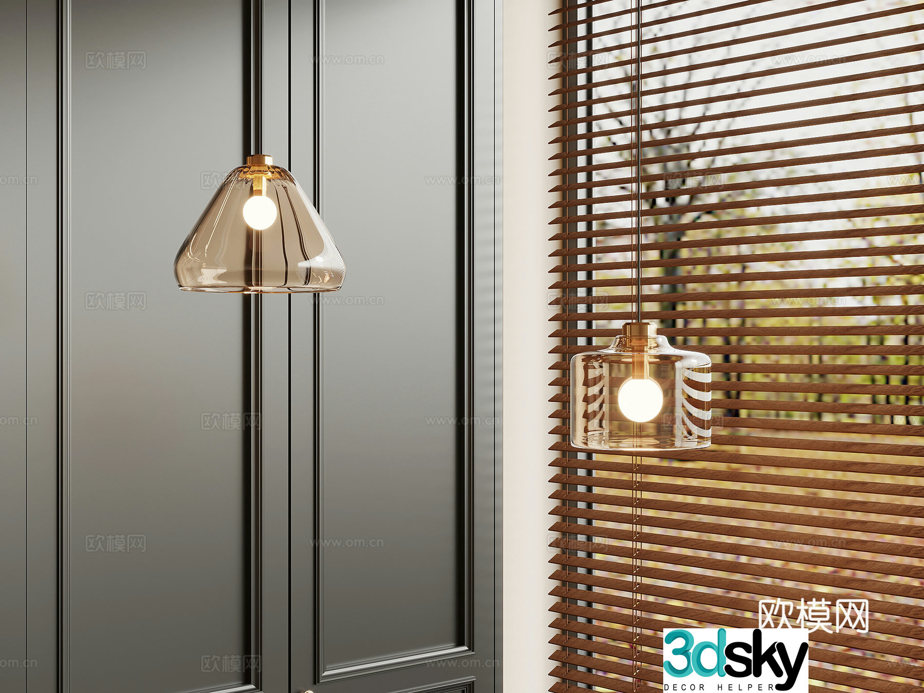 Small chandelier Modern chandelier Small chandelier Fishing line chandelier 3d model