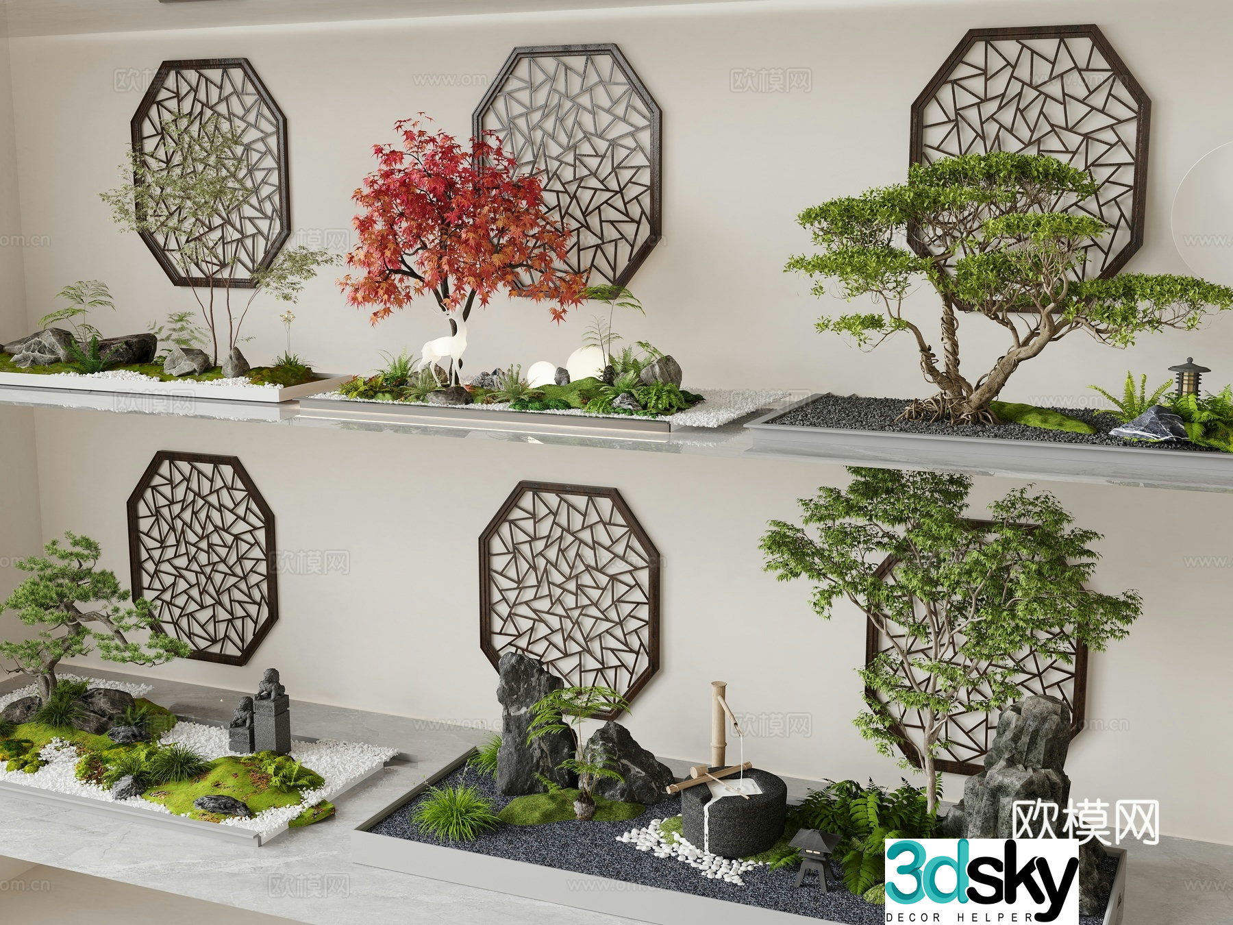 Landscape sketch Plant landscaping 3D model