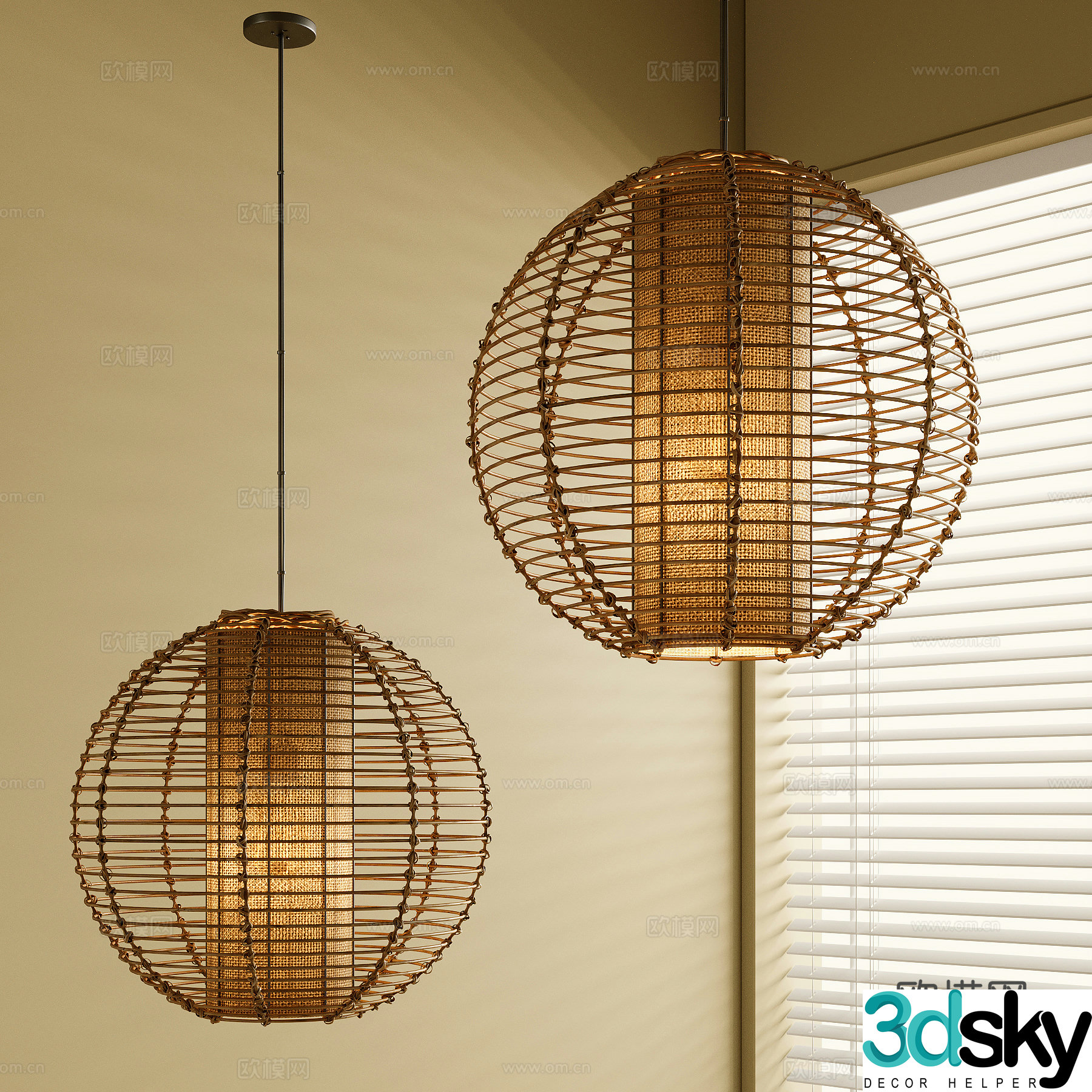 Wasabi Chandelier 3D Model