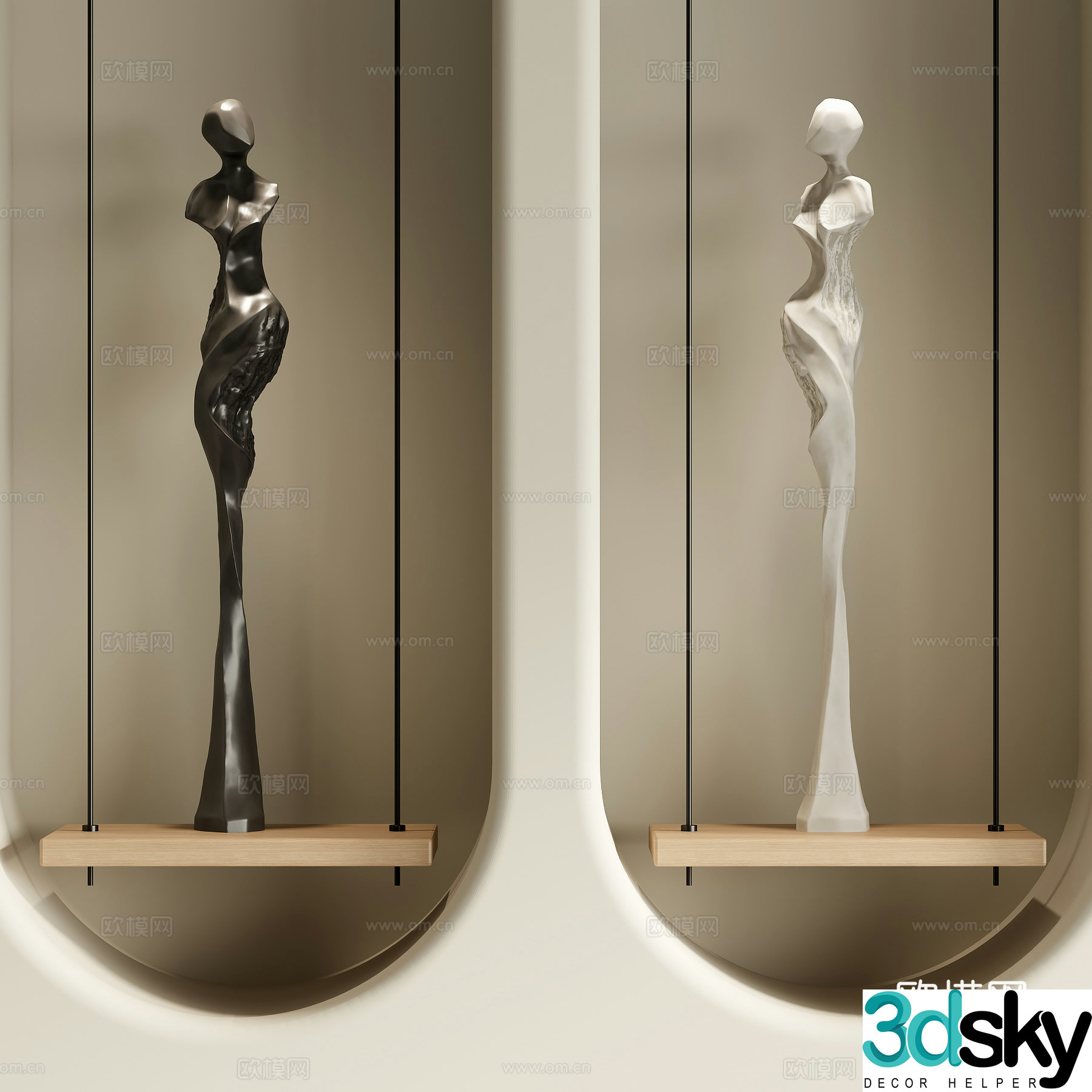 Modern sculpture 3d model