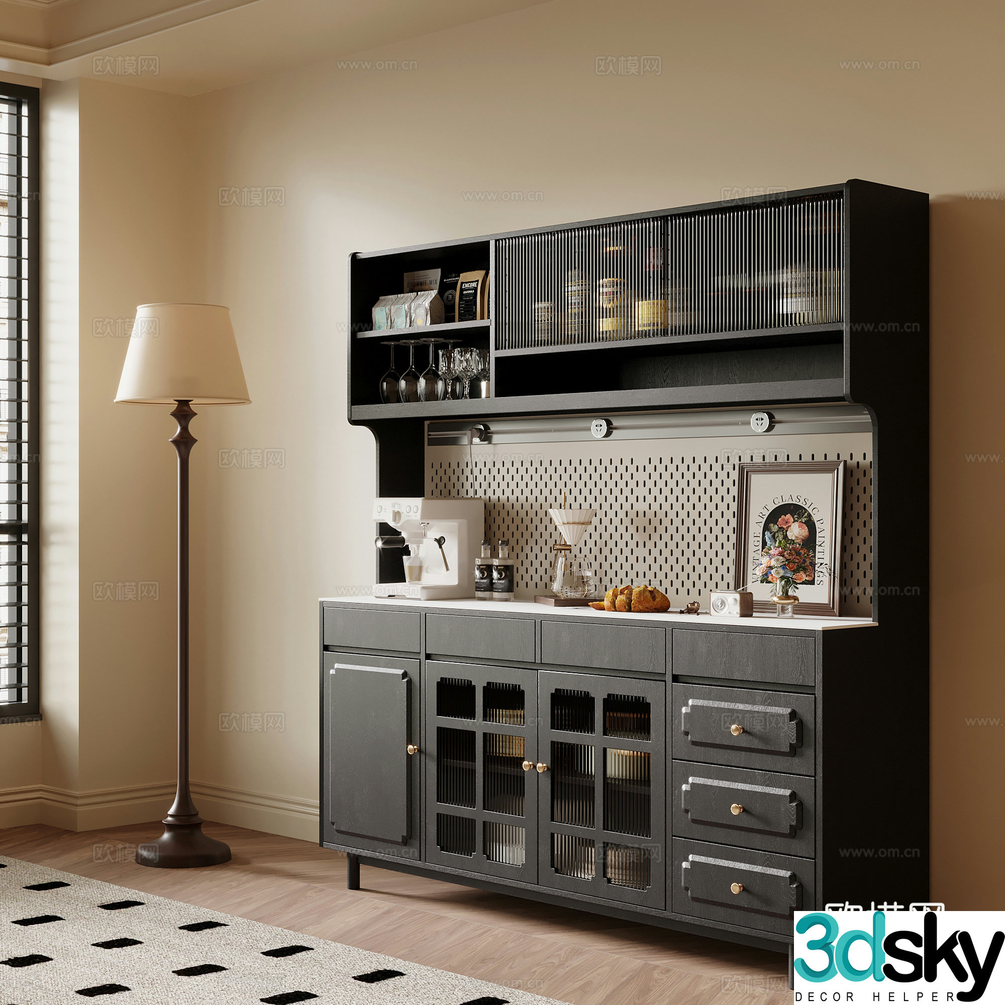 Sideboard French sideboard 3D model