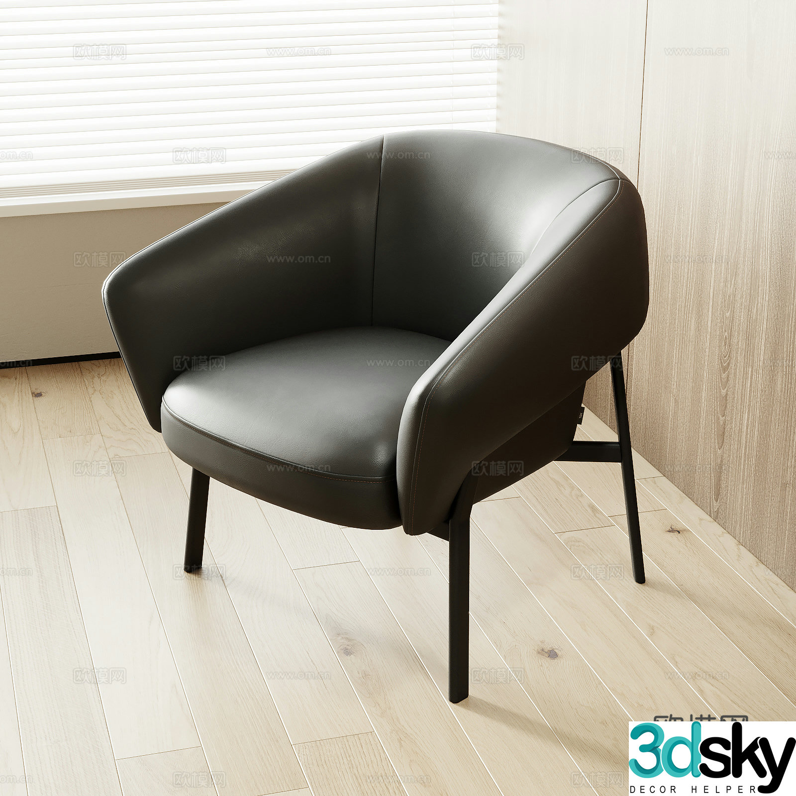 Modern leisure chair 3d model