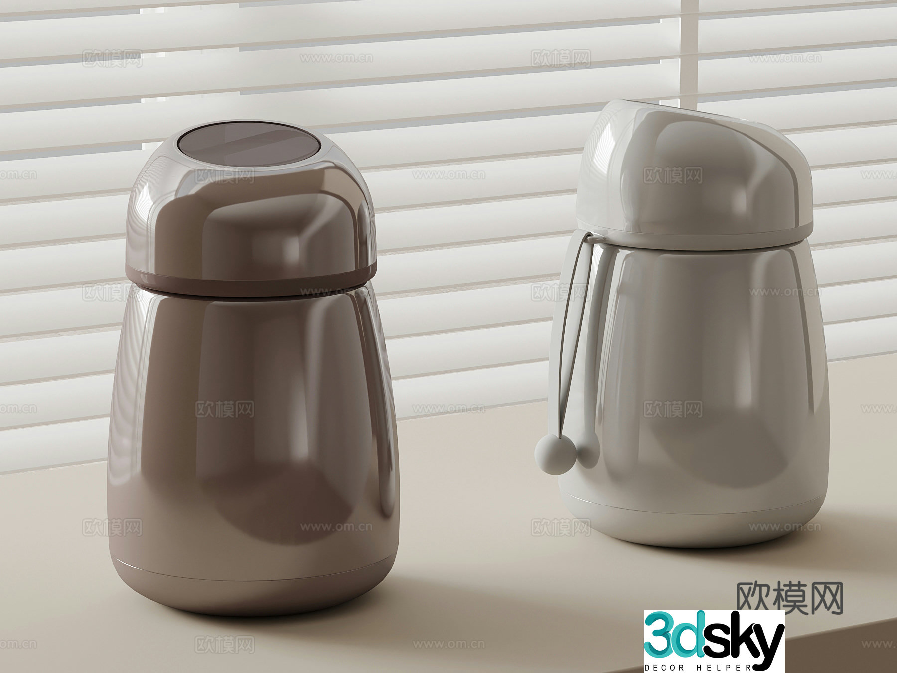 Modern thermos cup water cup 3d model