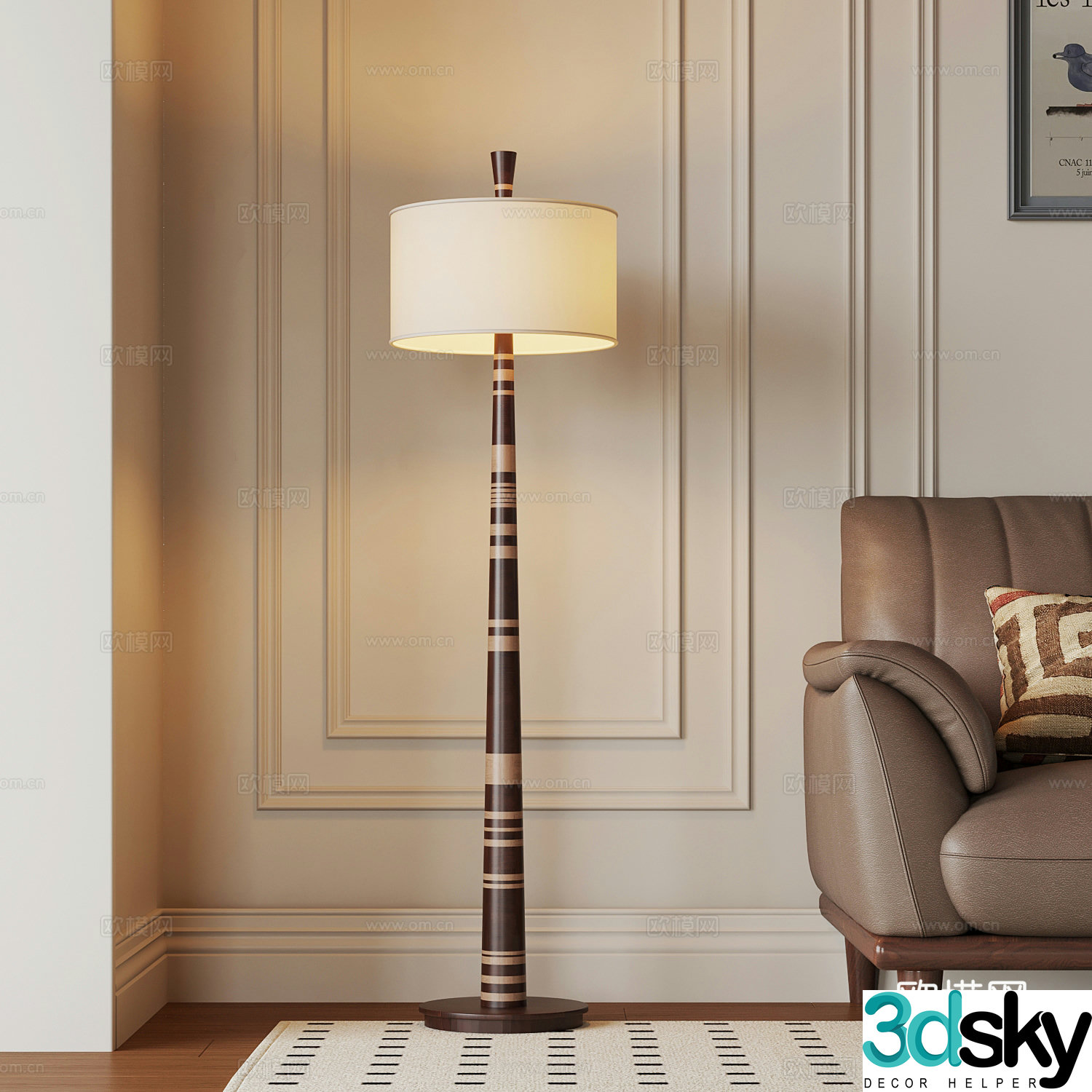 Floor lamp Modern Floor lamp 3d model
