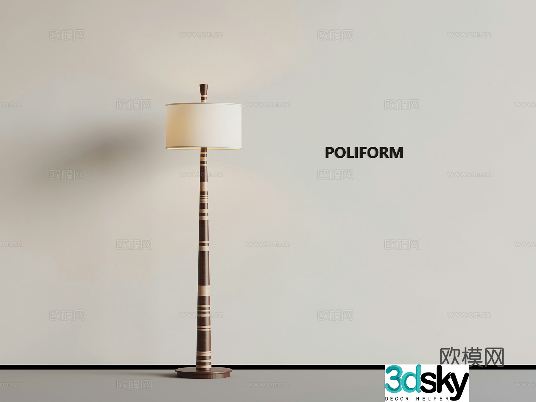 Floor lamp Modern Floor lamp 3d model