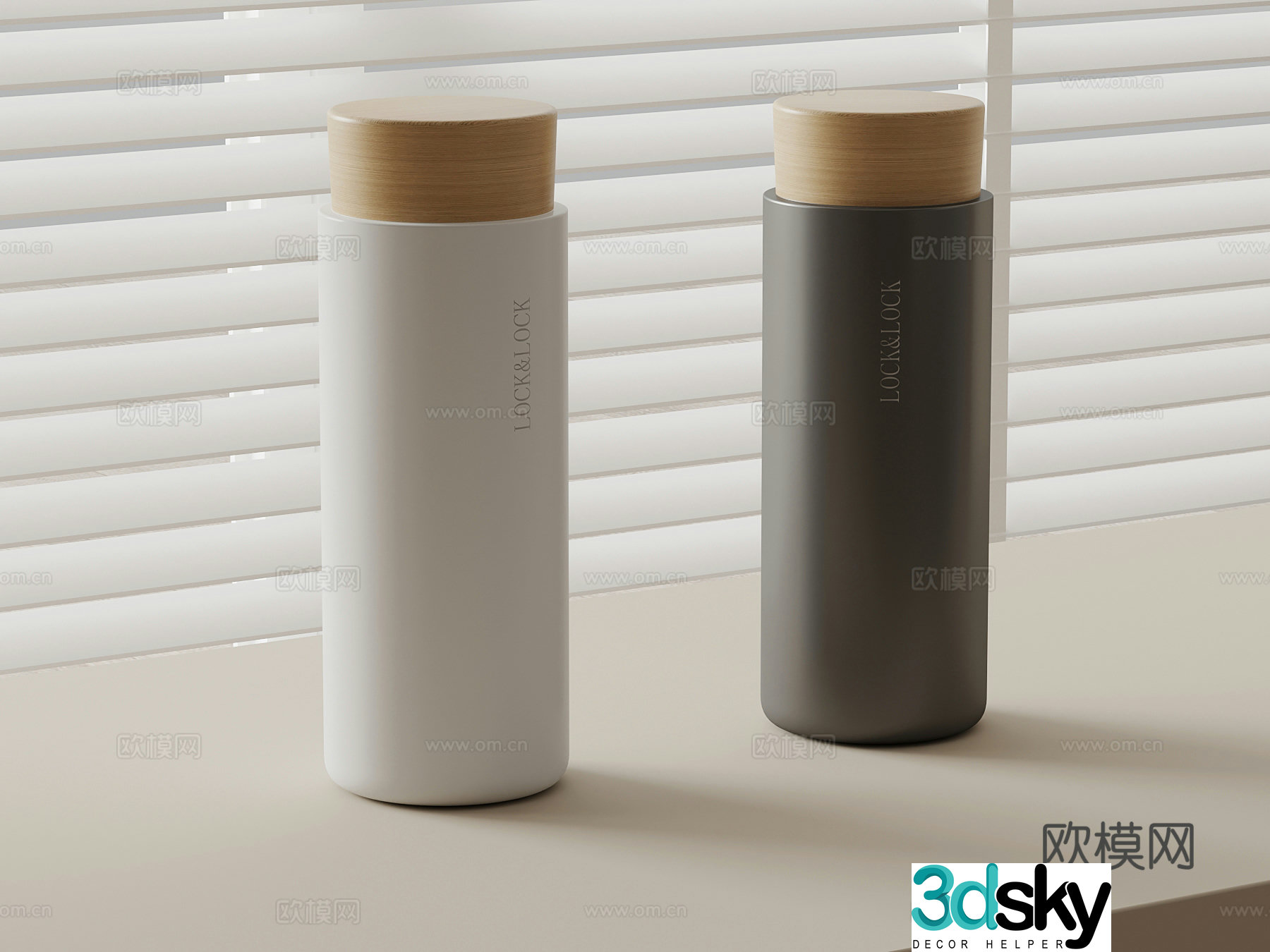 Modern thermos cup water cup 3d model
