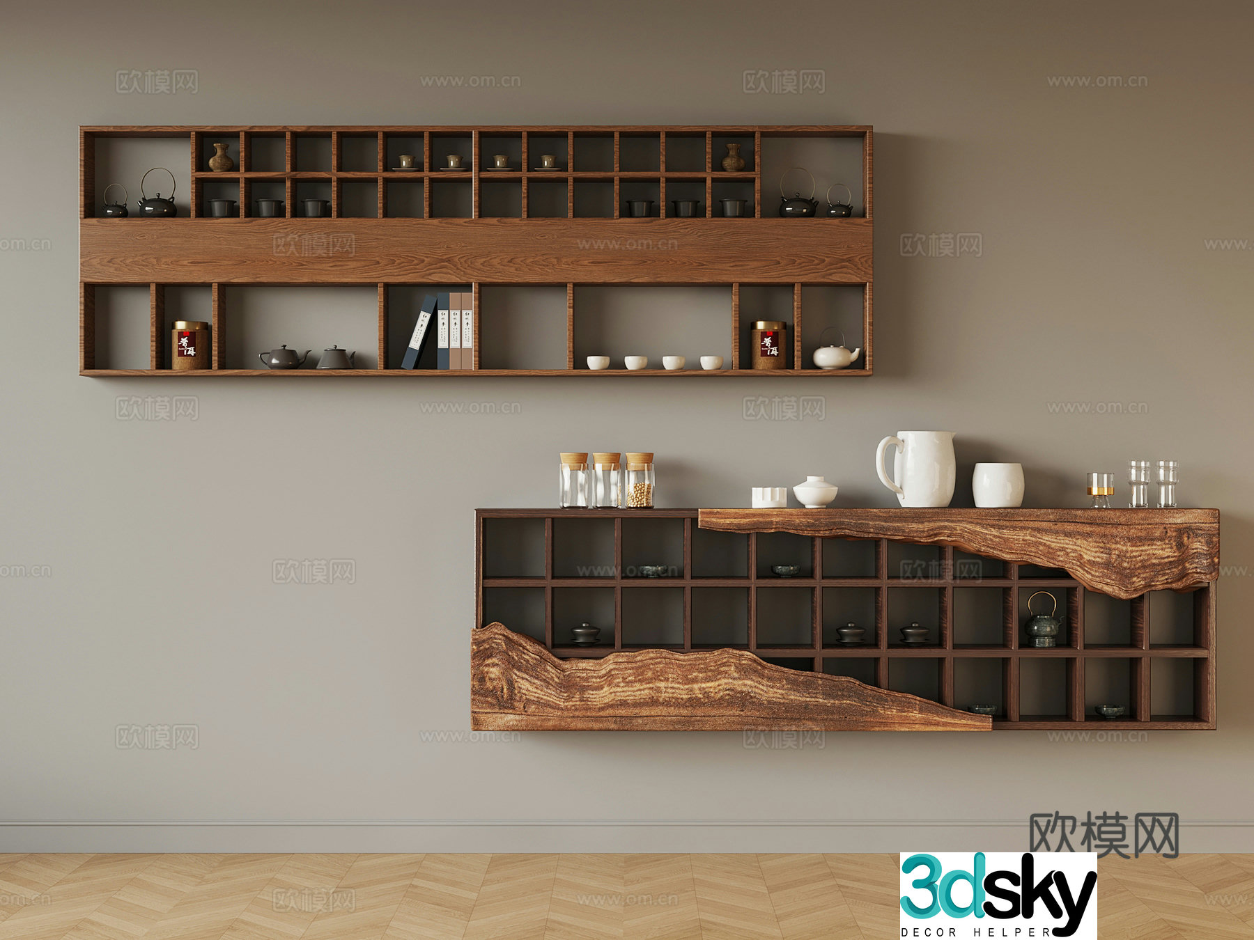 Tea cabinet new Chinese tea cabinet 3D model
