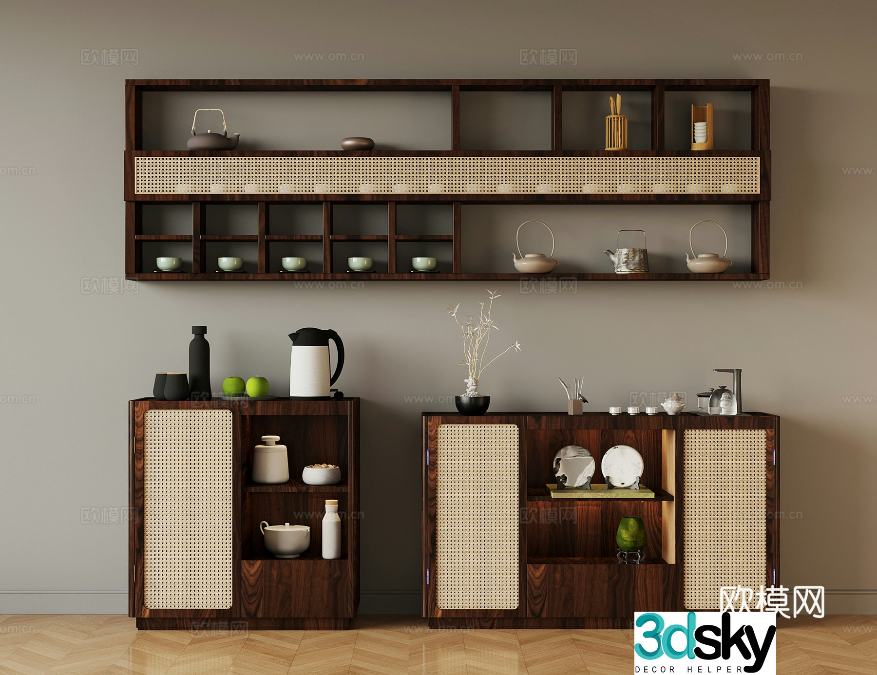 Tea cabinet 3D model of tea cabinet silly medieval style tea cabinet