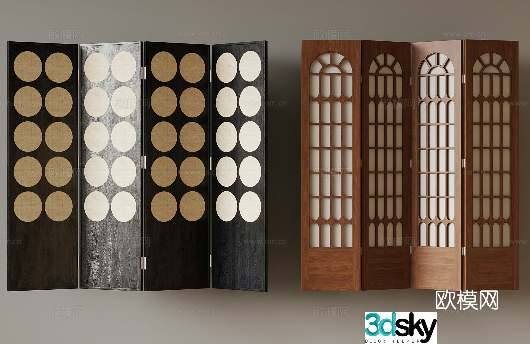 Middle-aged screen 3d model