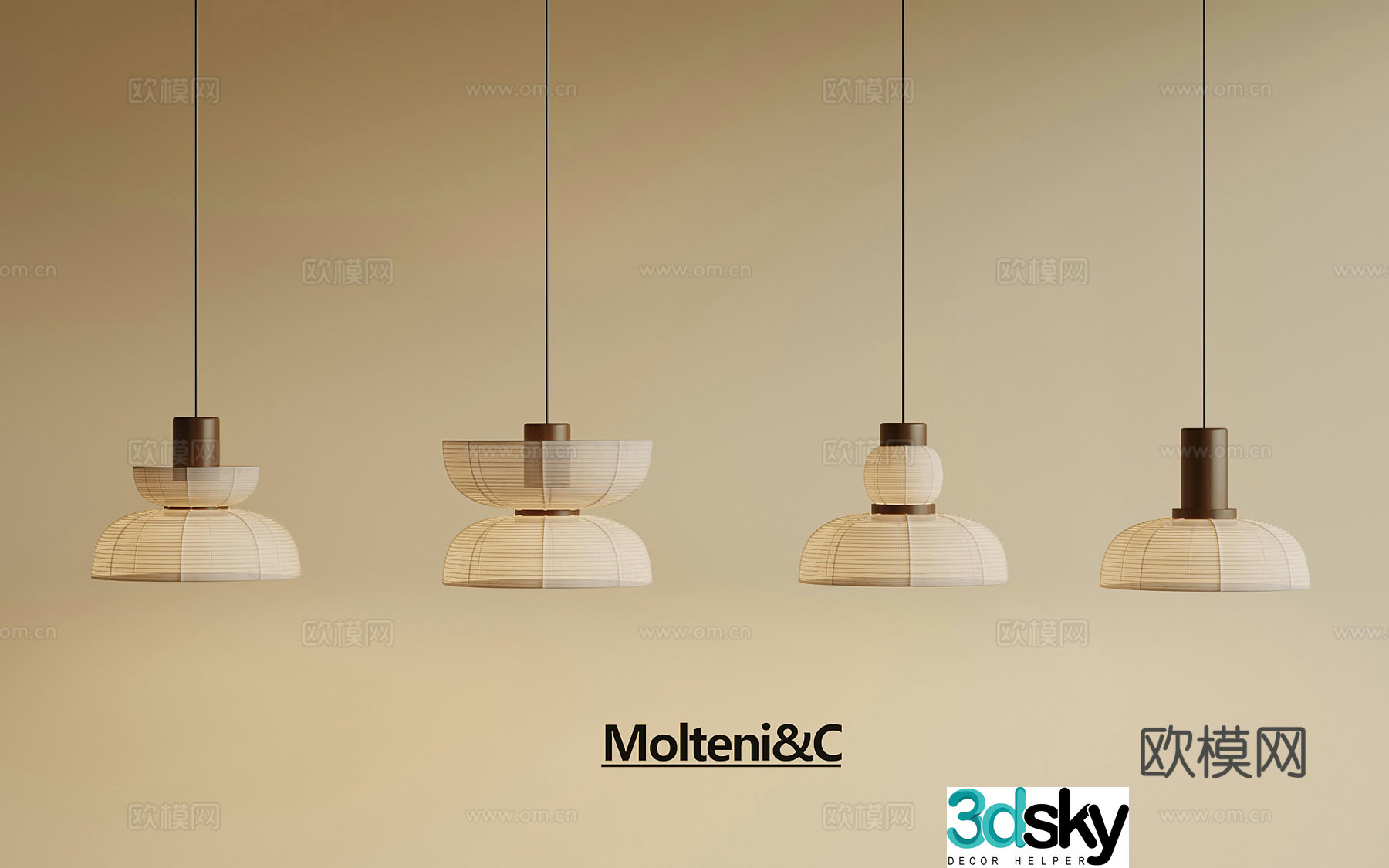 Wasabi Chandelier Chandelier Combination 3D Model