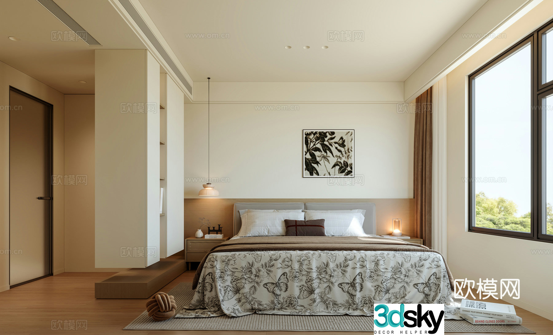 Modern bedroom 3d model