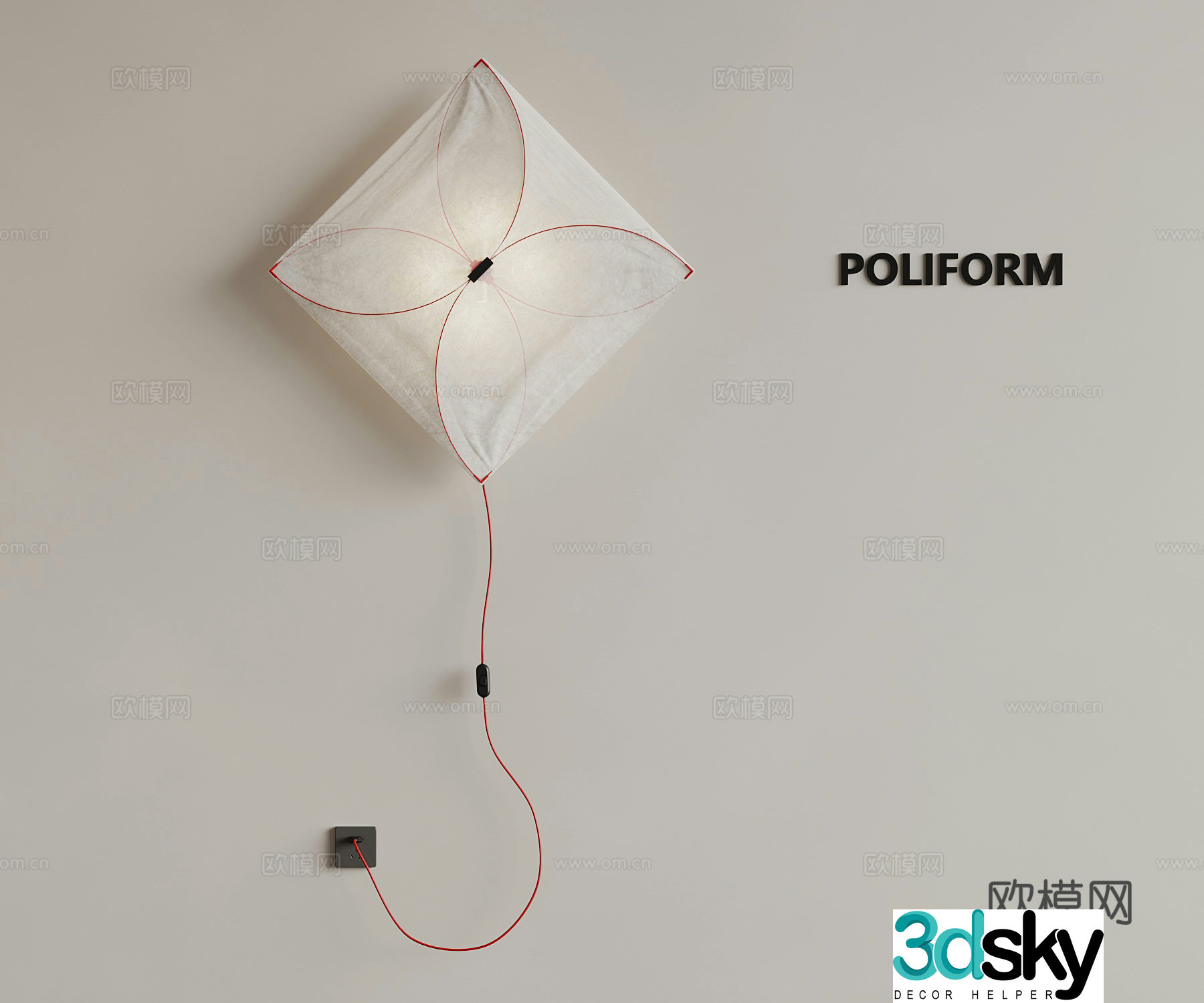 Modern wall lamp Creative wall lamp 3d model