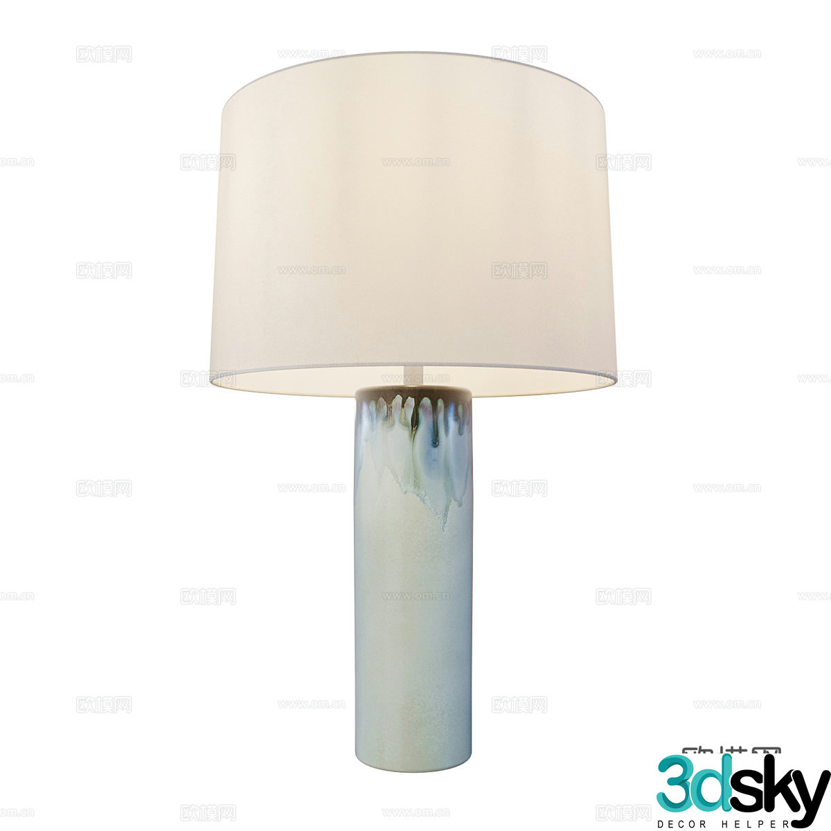 New Chinese style laurel table lamp 3D model