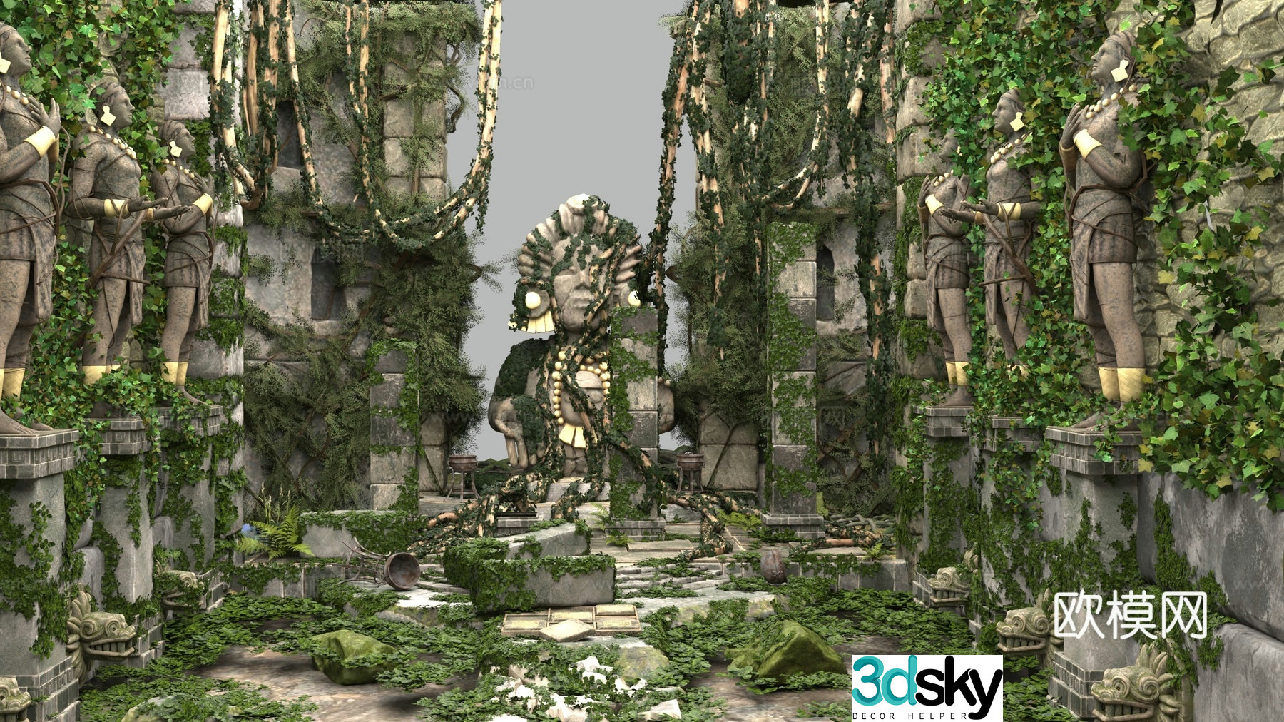 Cave site 3d model