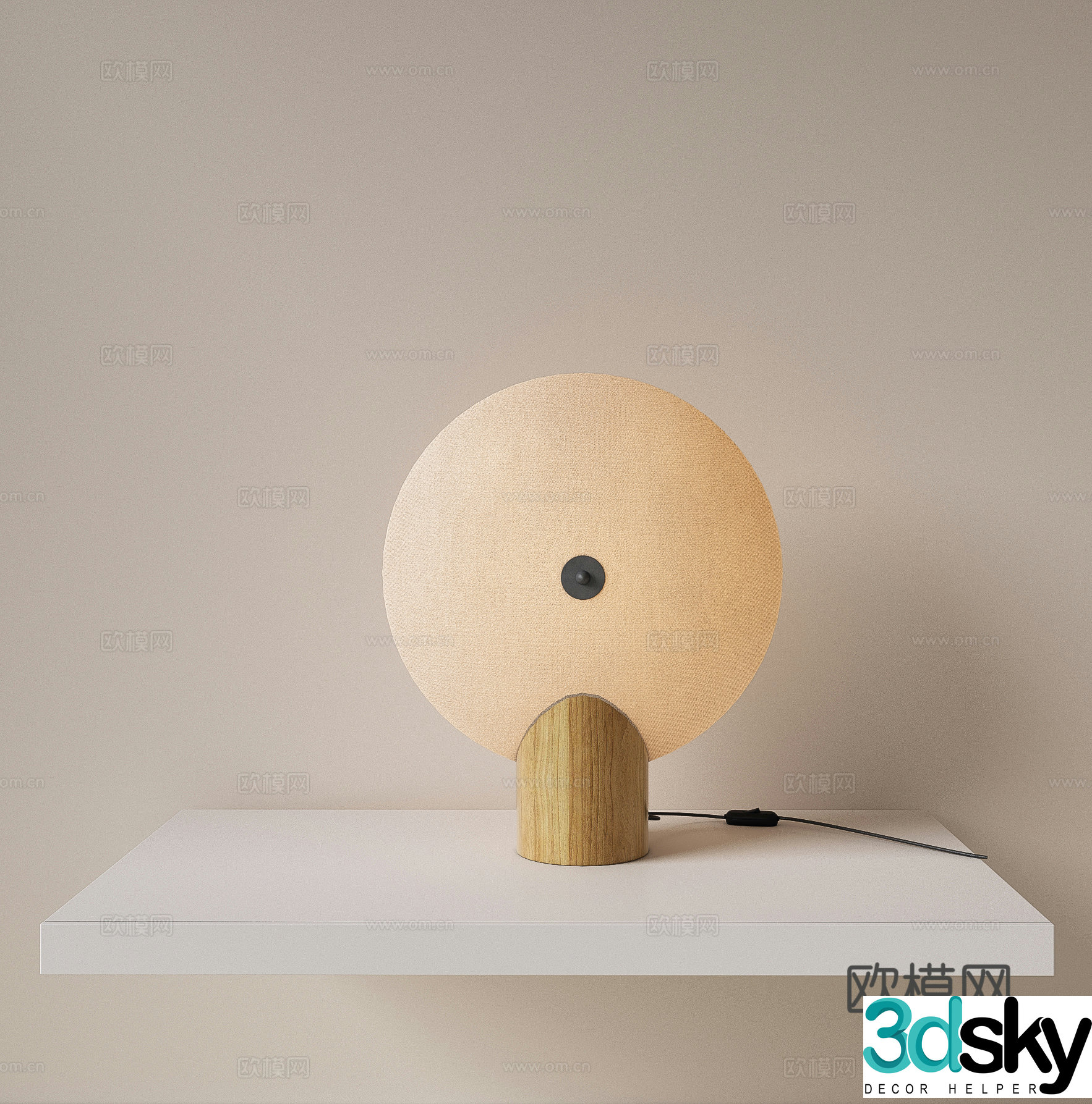 New Chinese Zen desk lamp Bedside desk lamp Living room desk lamp Study room desk lamp Reading desk lamp Small desk 3D model