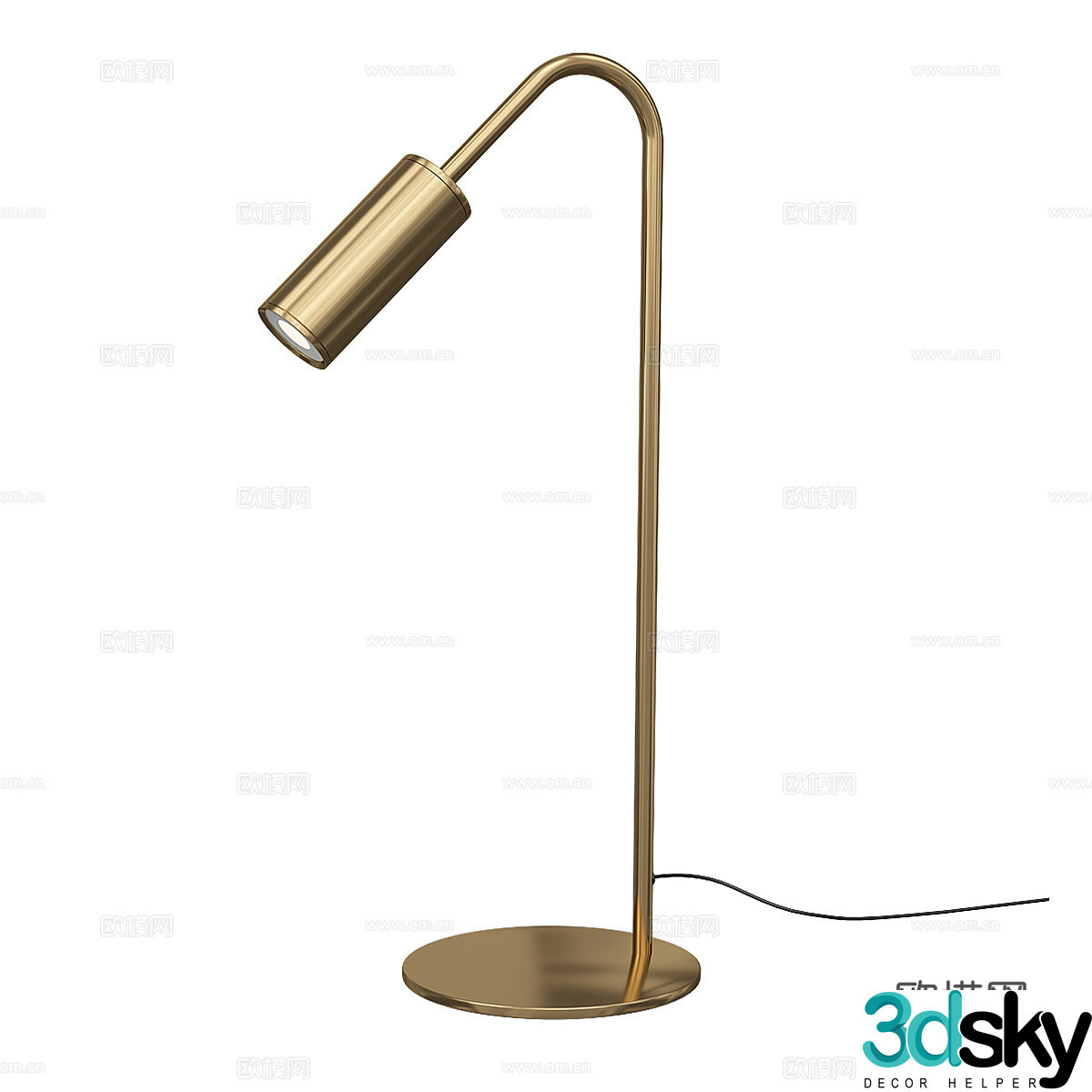 Modern simple desk lamp Table lamp Simple desk lamp Study desk lamp Lamp 3D model
