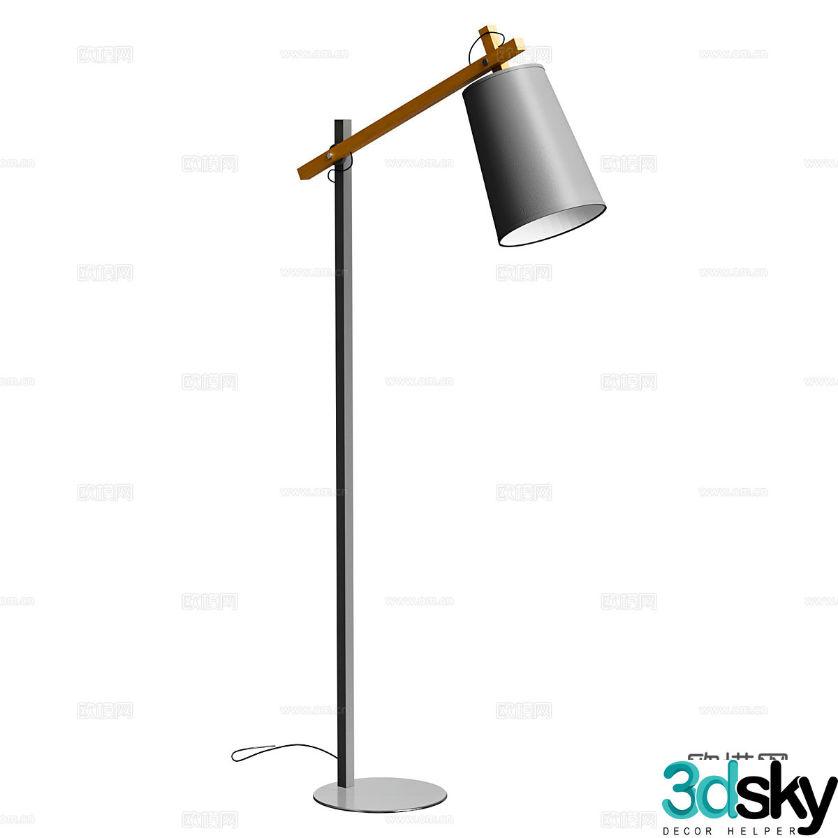 Modern Nordic floor lamp 3d model