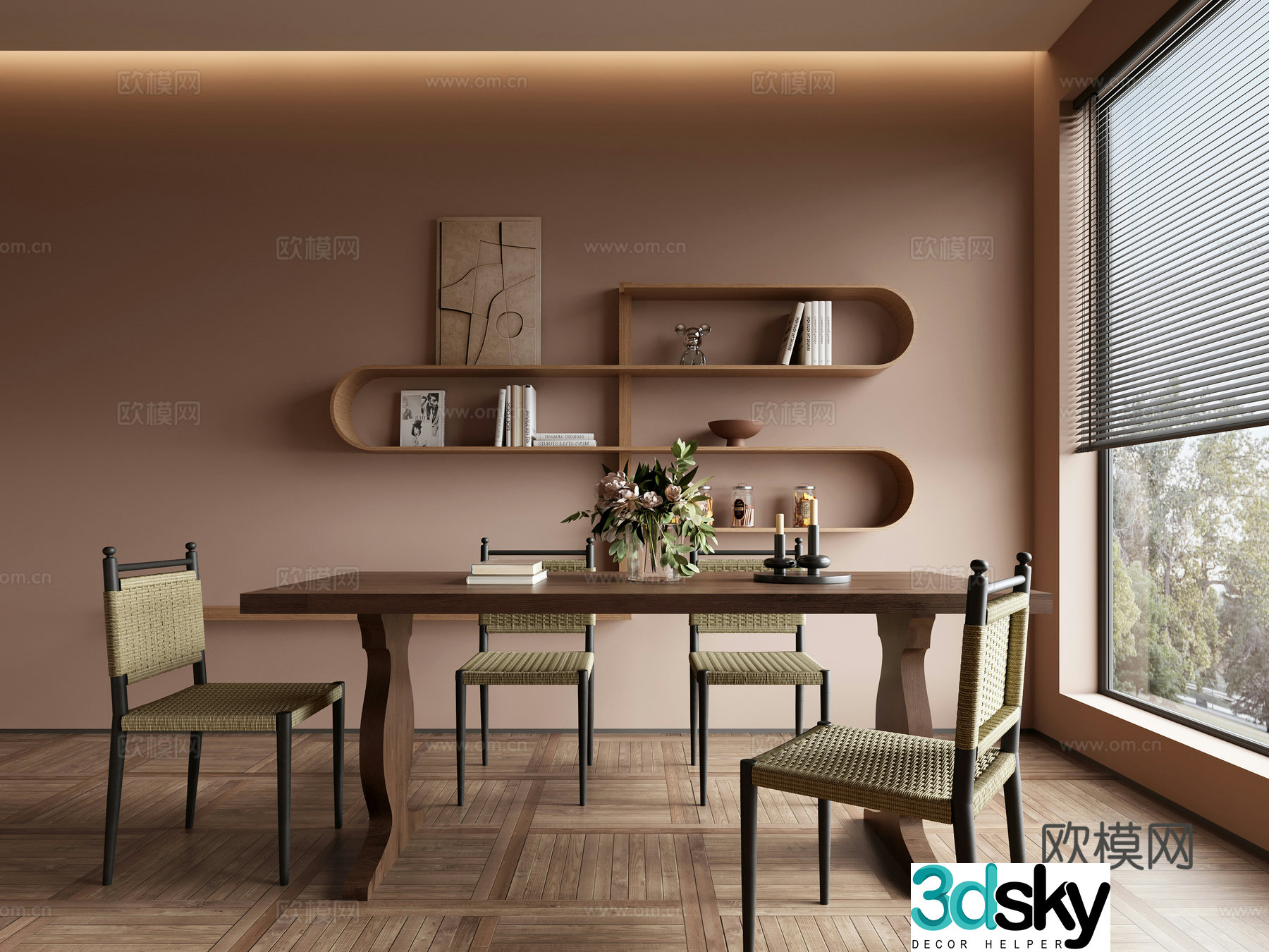 Nordic restaurant 3d model