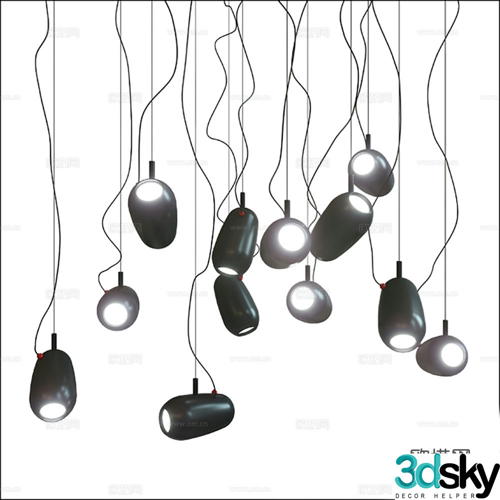 Lamps Chandelier Decorative Lights 3D Model