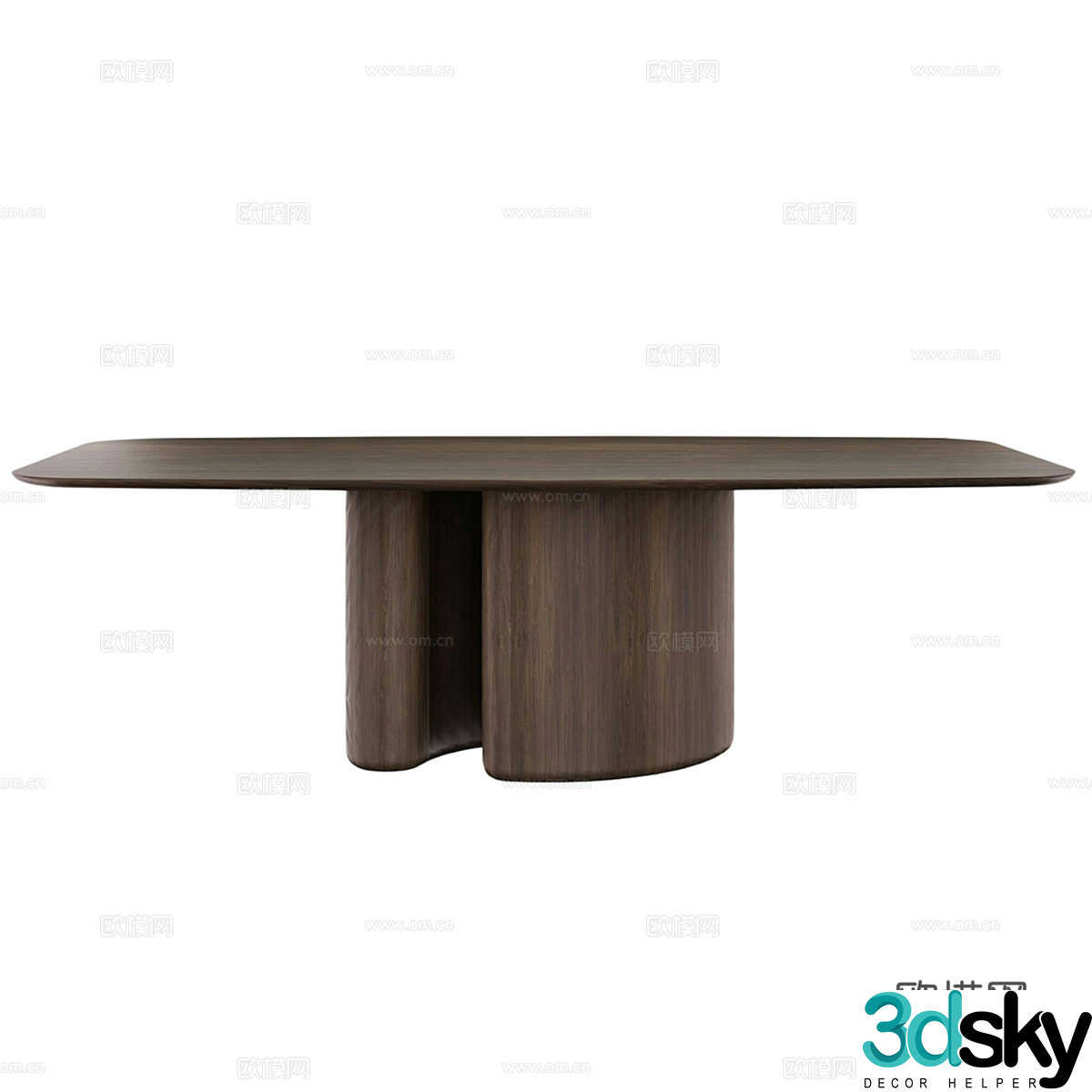 Nordic simple dining table dining table simple dining table living room dining table table 3d model