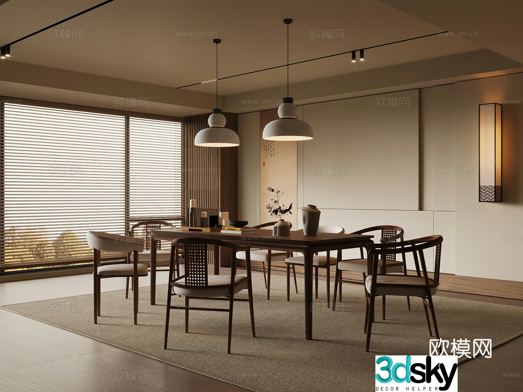 New Chinese restaurant 3D model