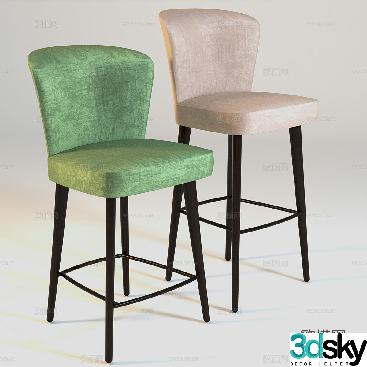Minotti ASTON barrest 3d model