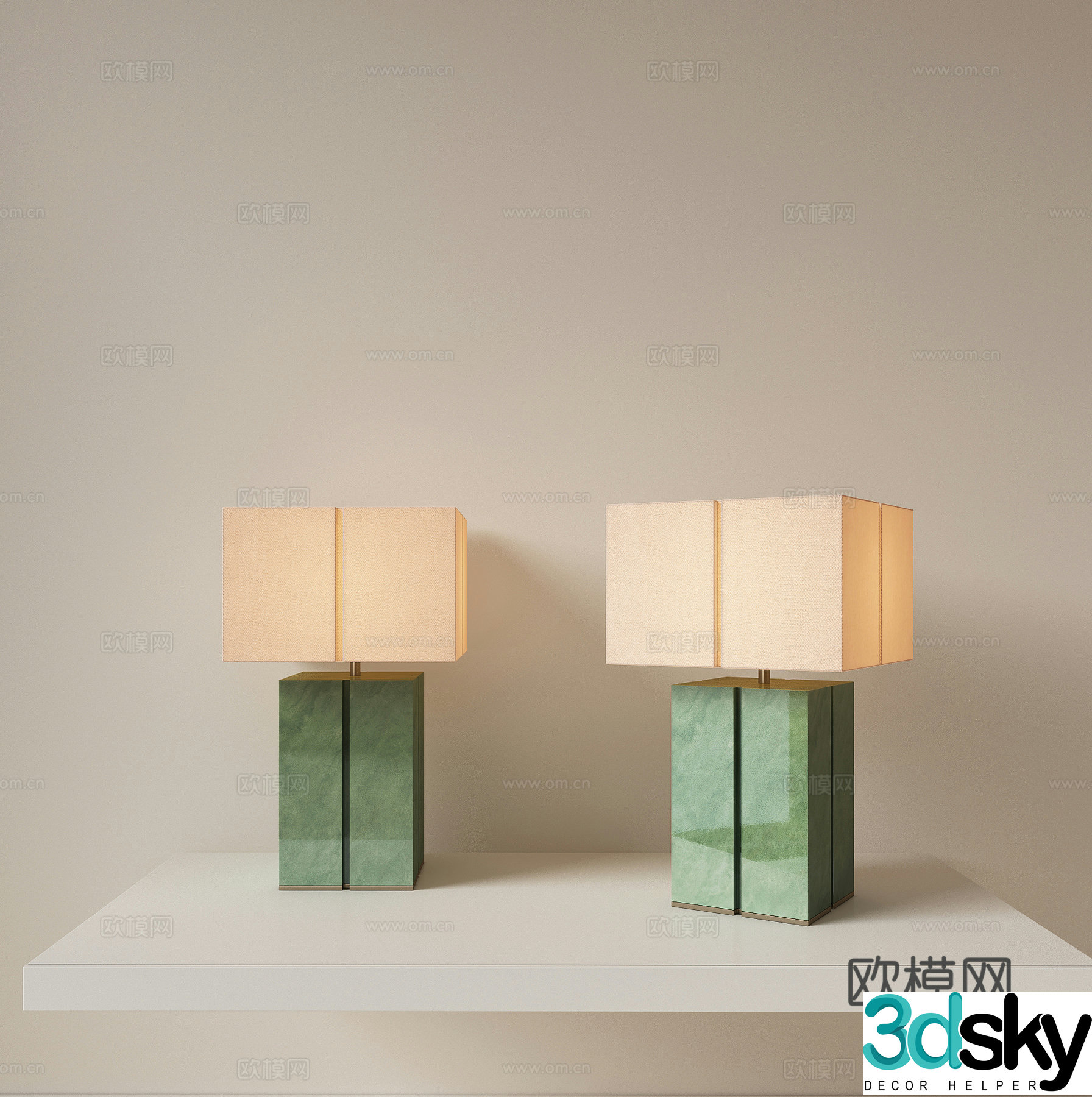 New Chinese retro desk lamp Bedside desk lamp Living room desk lamp Study room desk lamp Reading desk lamp 3D model