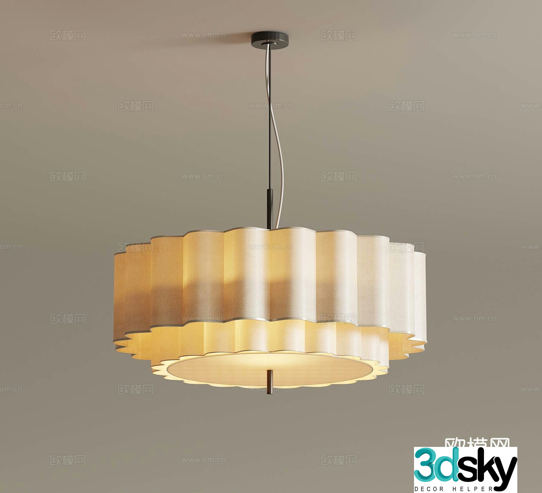 Wasabi Chandelier 3D Model