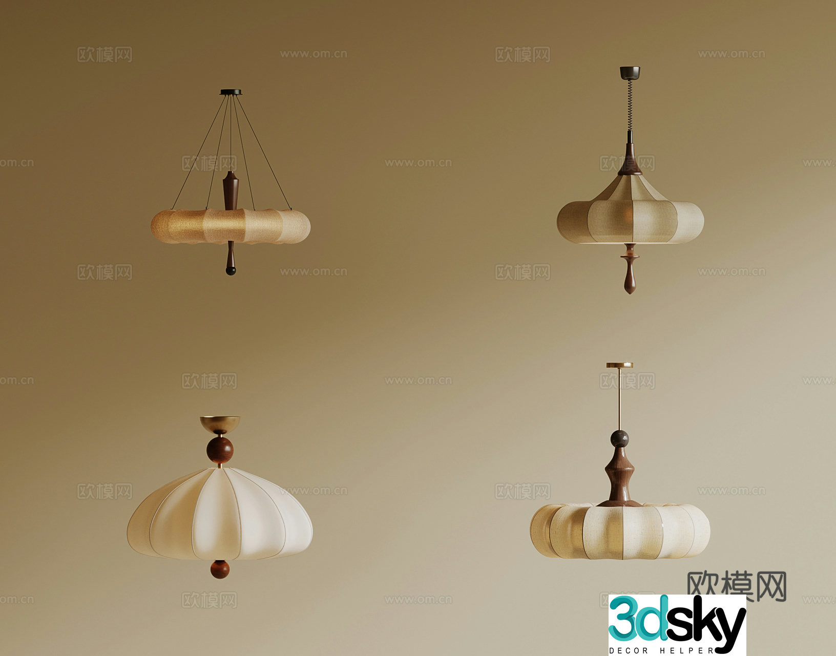 3D model of medieval style chandelier