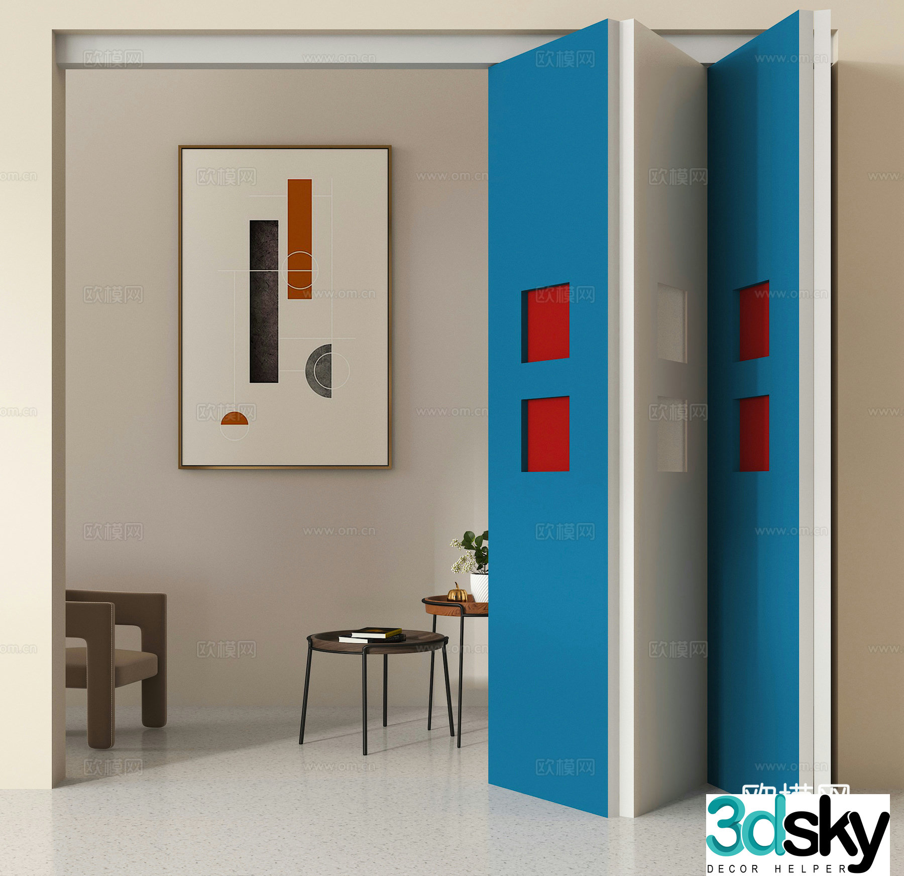 Sliding door Sliding door 3D model