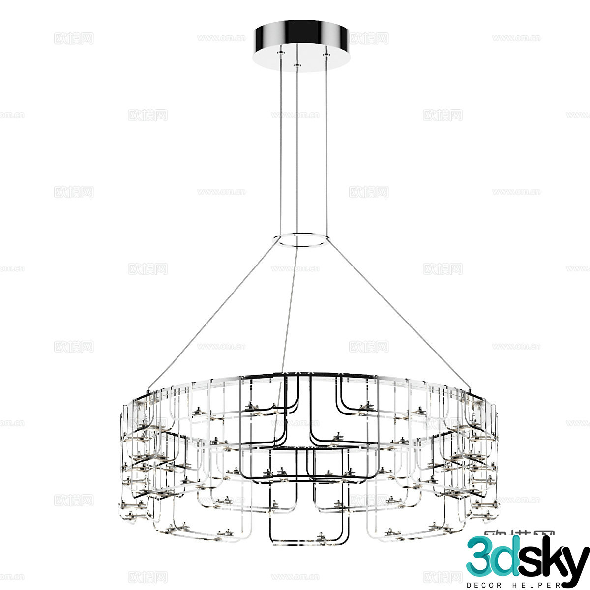 Modern simple chandeliers chandeliers simple chandeliers dining chandeliers living room chandeliers lamps 3D model