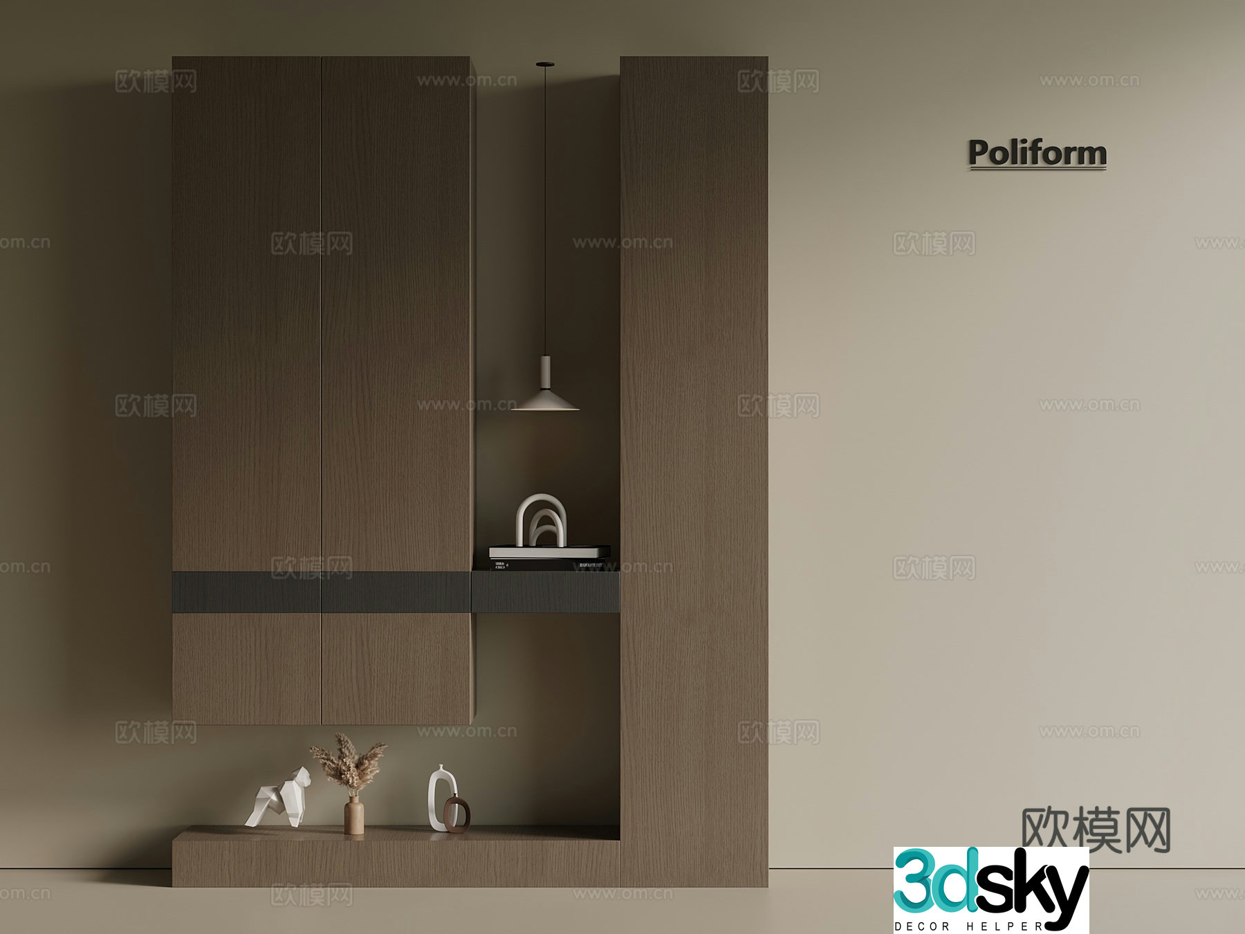 Italian light luxury shoe cabinet hanging shoe cabinet partition shoe cabinet entrance shoe cabinet 3d model
