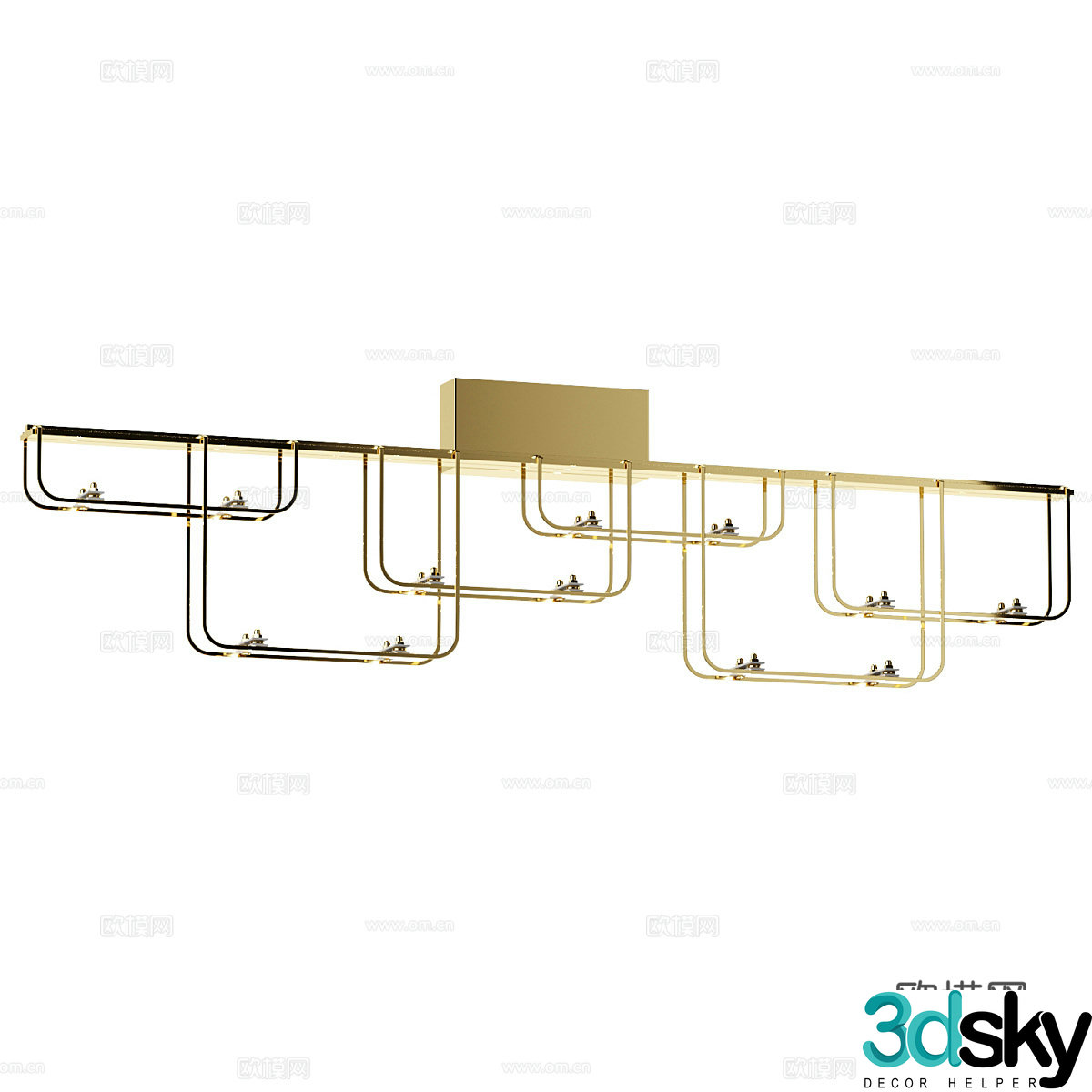 Modern simple light luxury chandeliers chandeliers simple chandeliers restaurant chandeliers living room chandeliers lamp 3d model