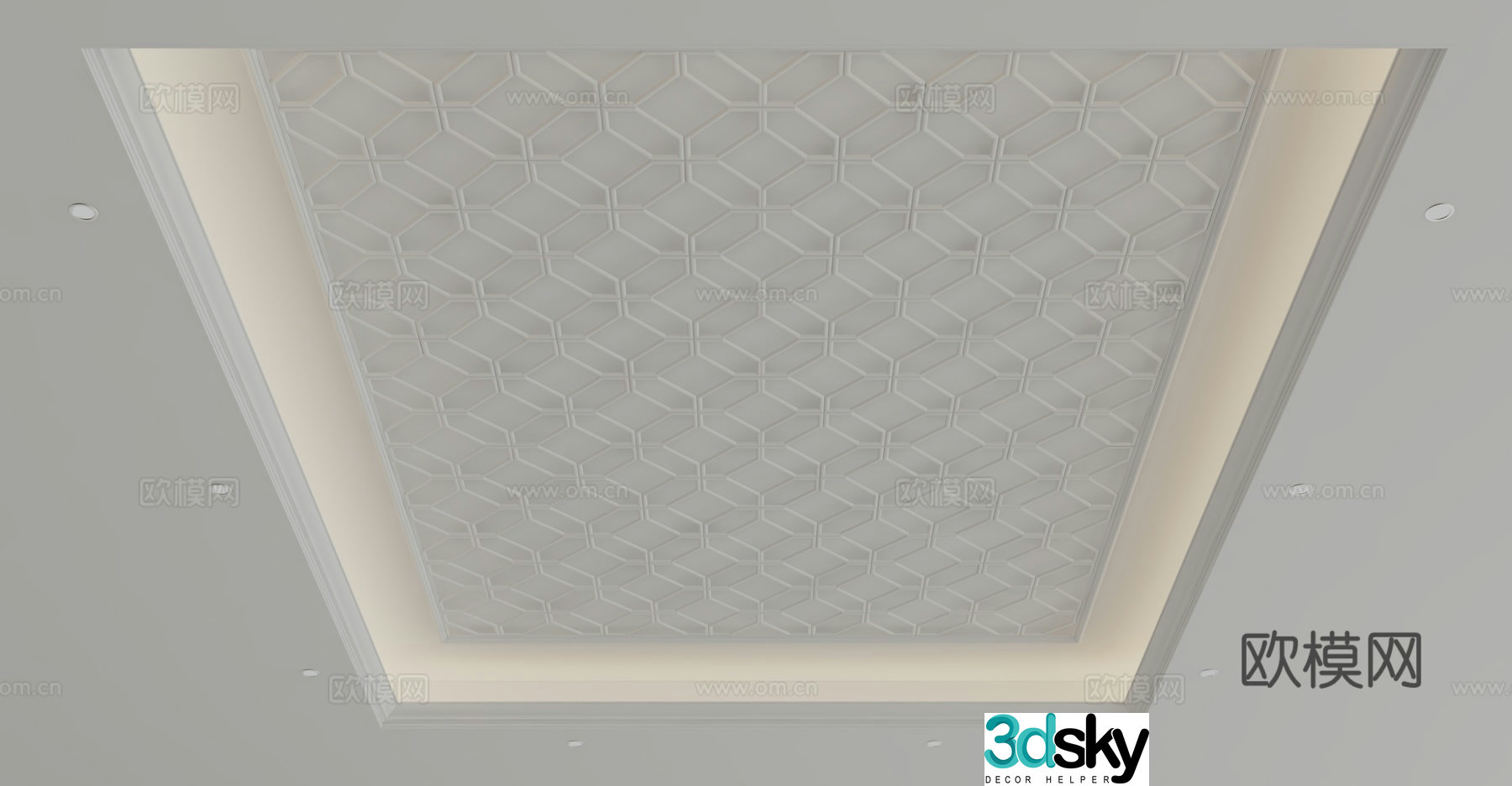 European style ceiling 3D model