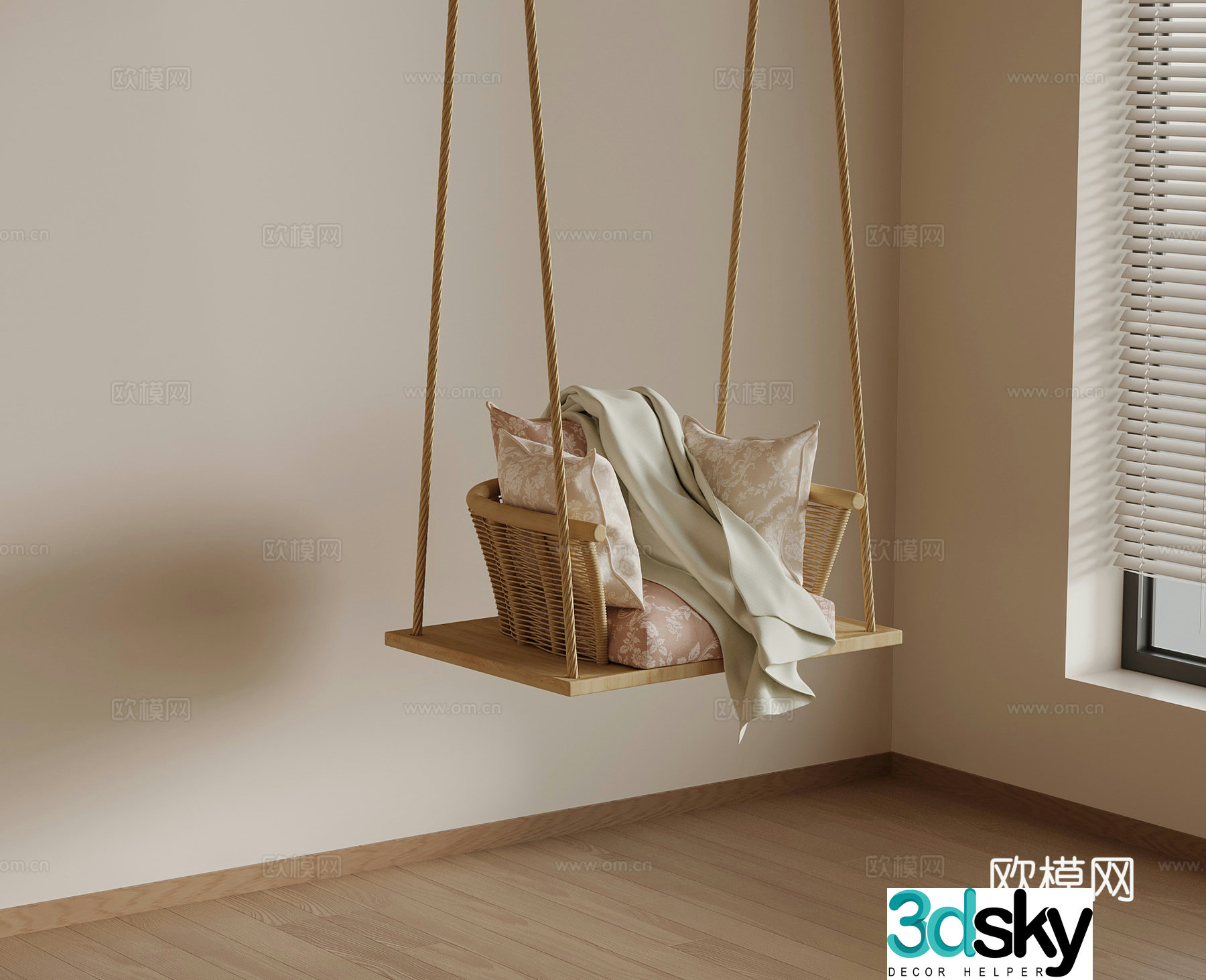 Modern hanging chair 3d model
