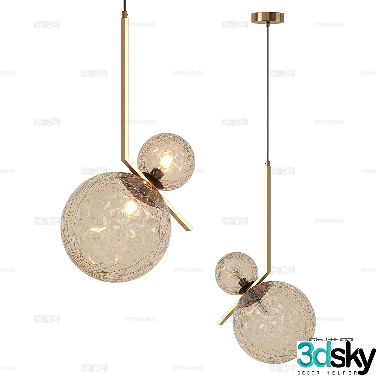 Modern simple chandeliers chandeliers simple chandeliers dining chandeliers living room chandeliers lamps 3D model