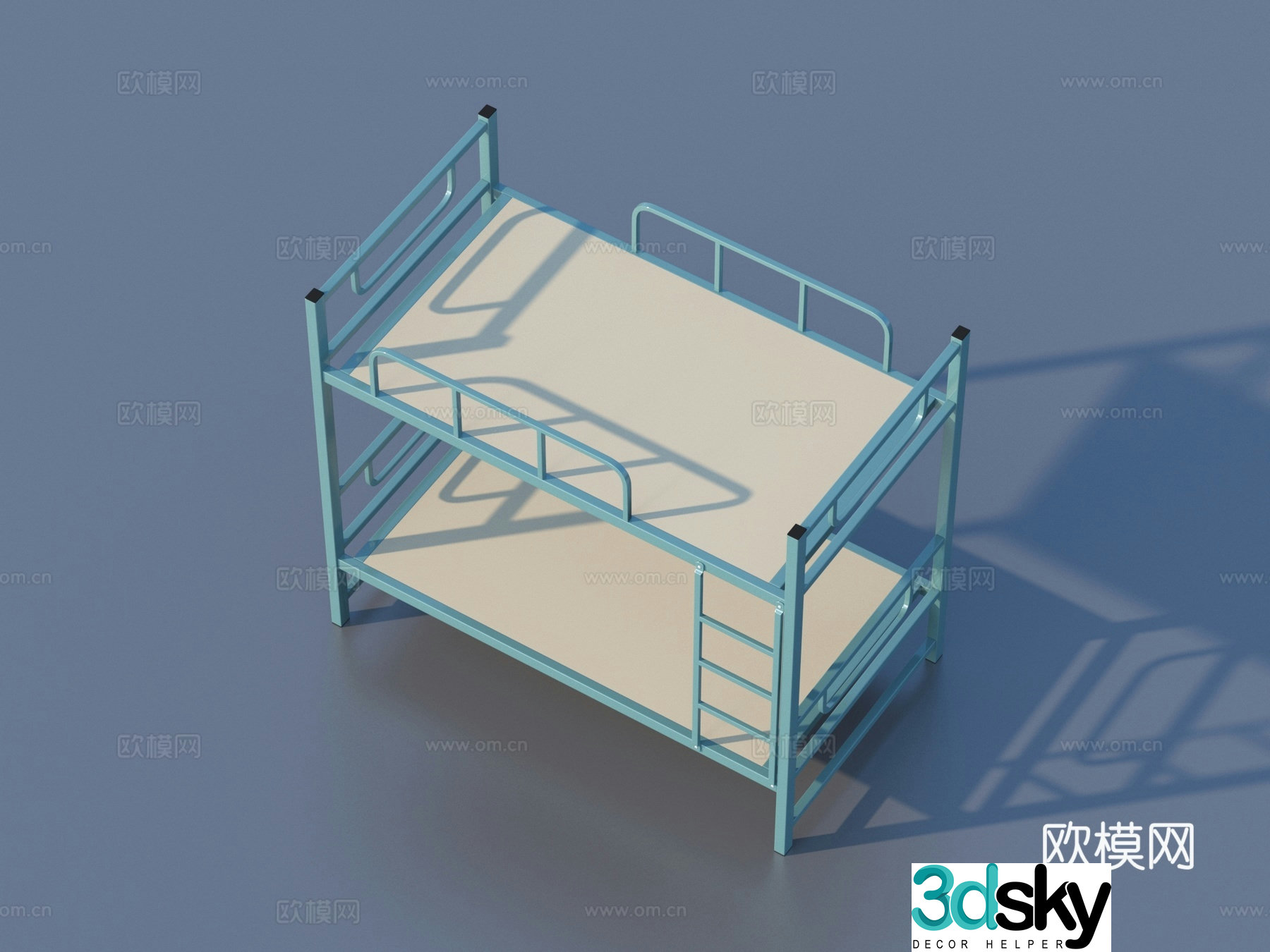 Getting on and getting out of bed Student bed Furniture 3d model