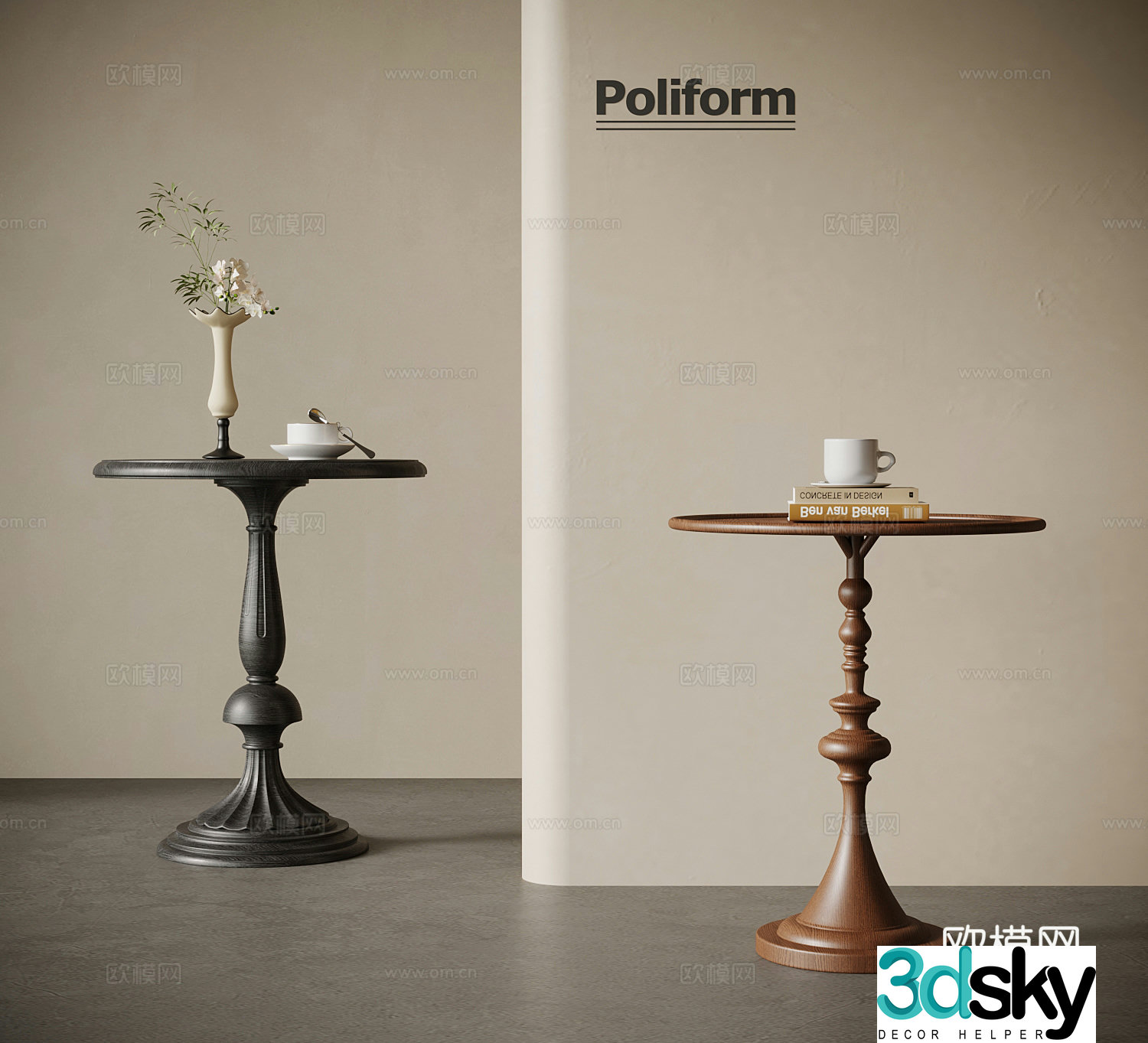3D model of medieval style border