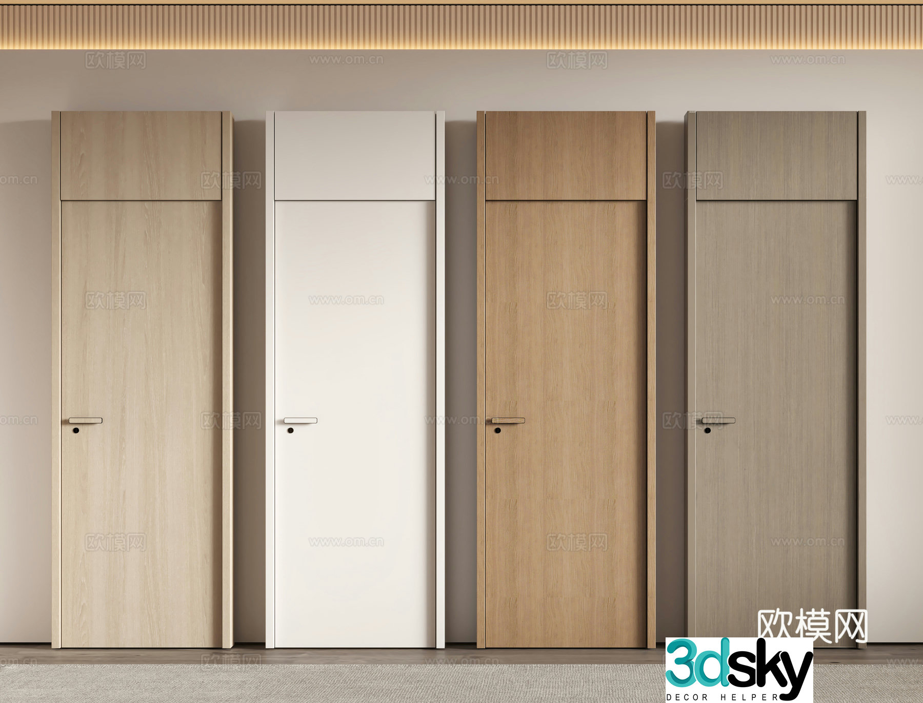 Modern door 3d model