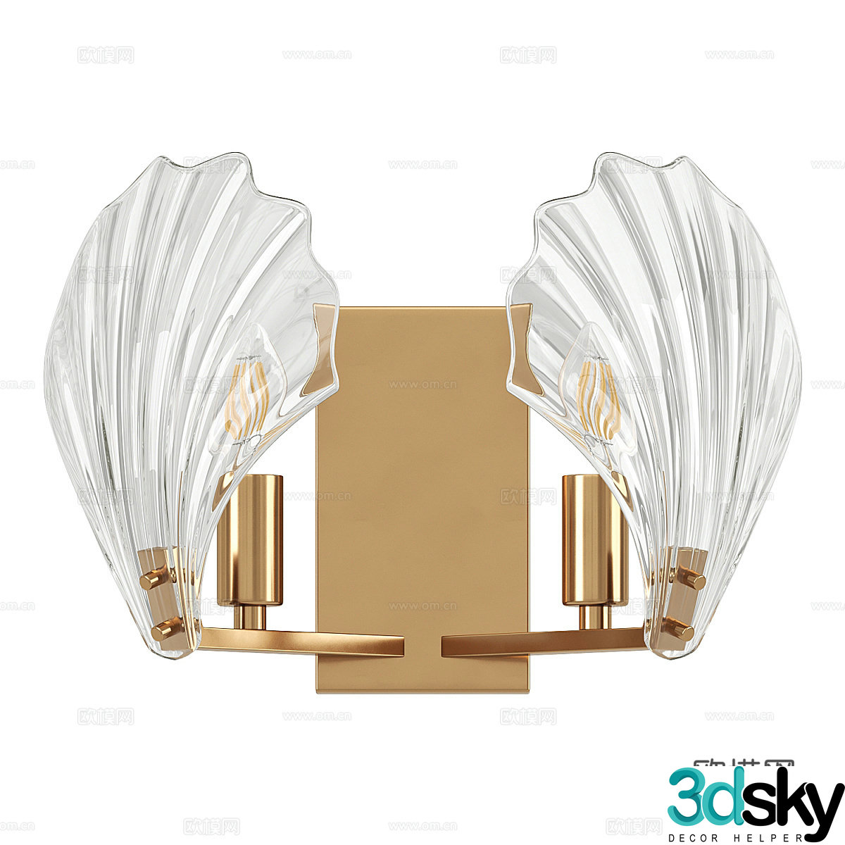 Modern simple and light luxury wall lamp wall lamp simple wall lamp decorative wall lamp glass wall lamp lamp 3d model